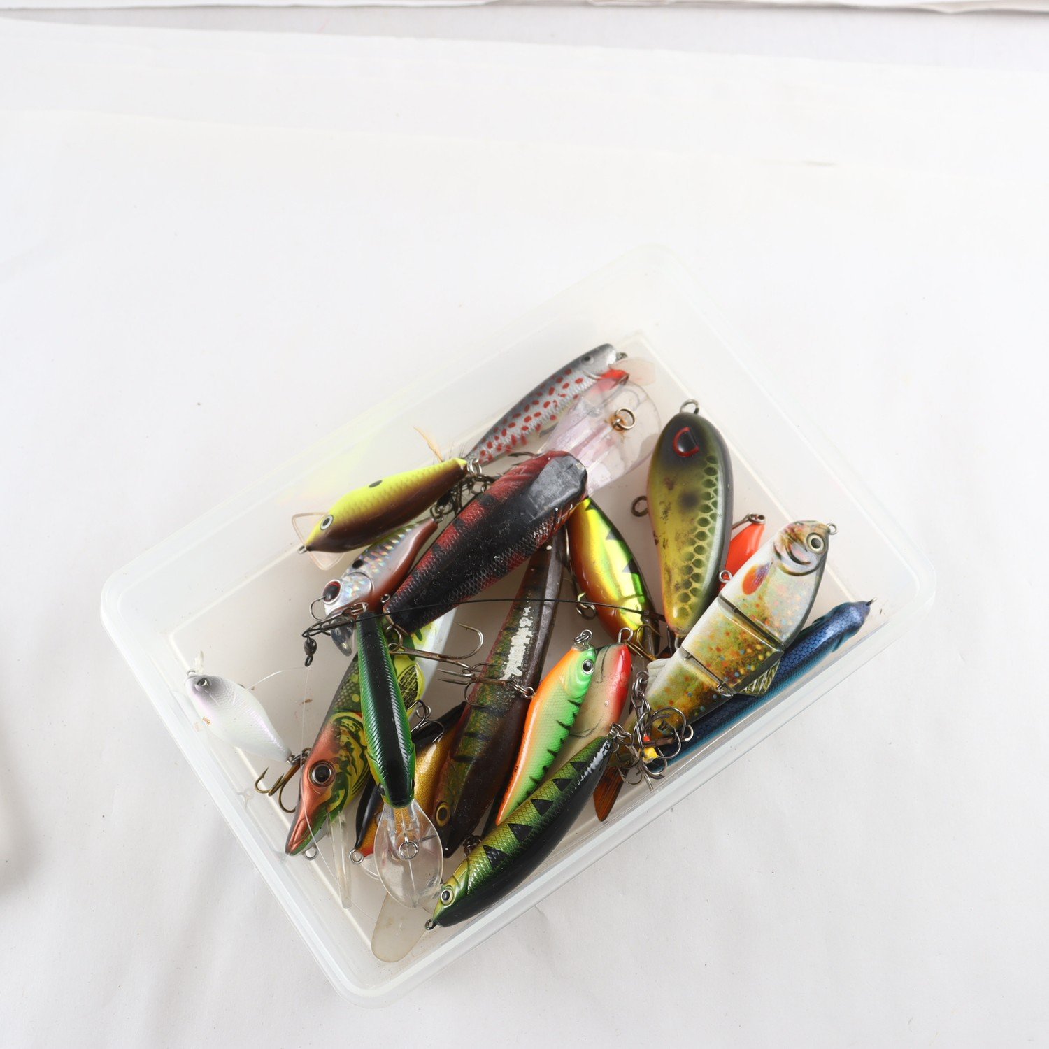 Fiskedrag, Wobbler, blandat, många är märkta.