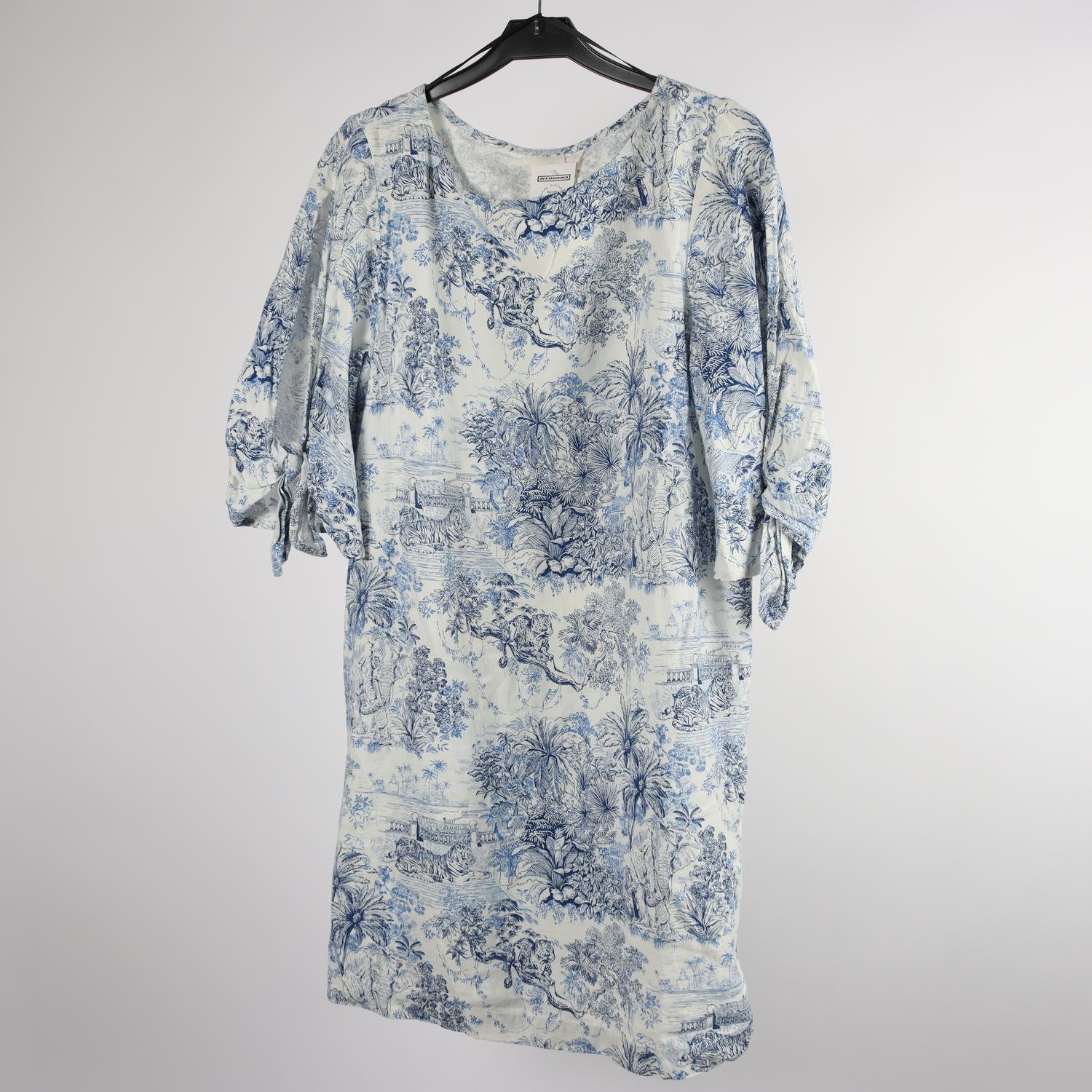 Klänning, H&M, mönstrad, stl. 38