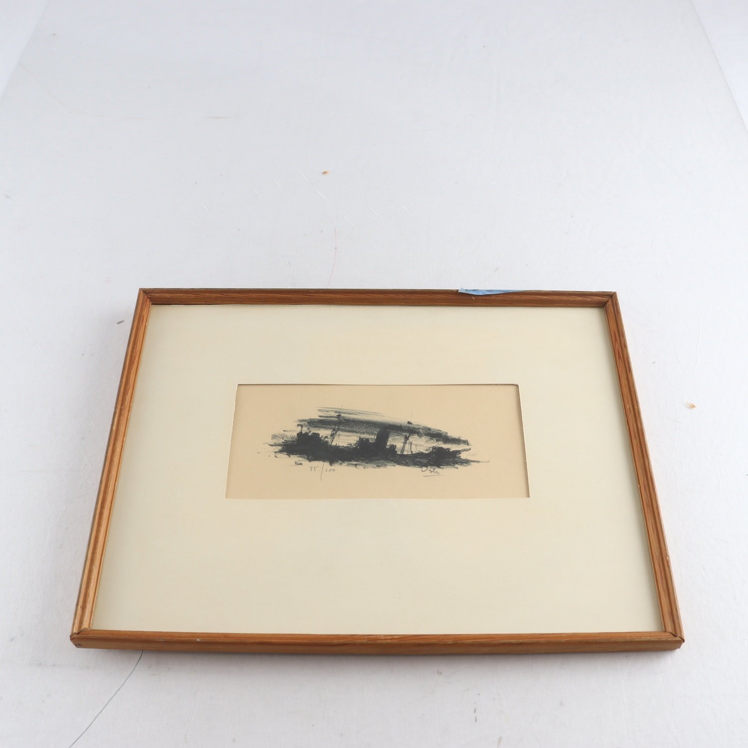 Litografi, Börje Veslen, (1903-1973), sign. 35/100. Samfraktas ej.