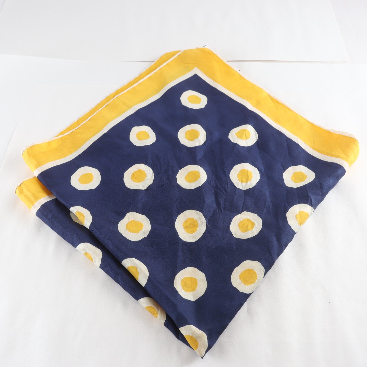 Scarf, vintage, prickig, 100% siden