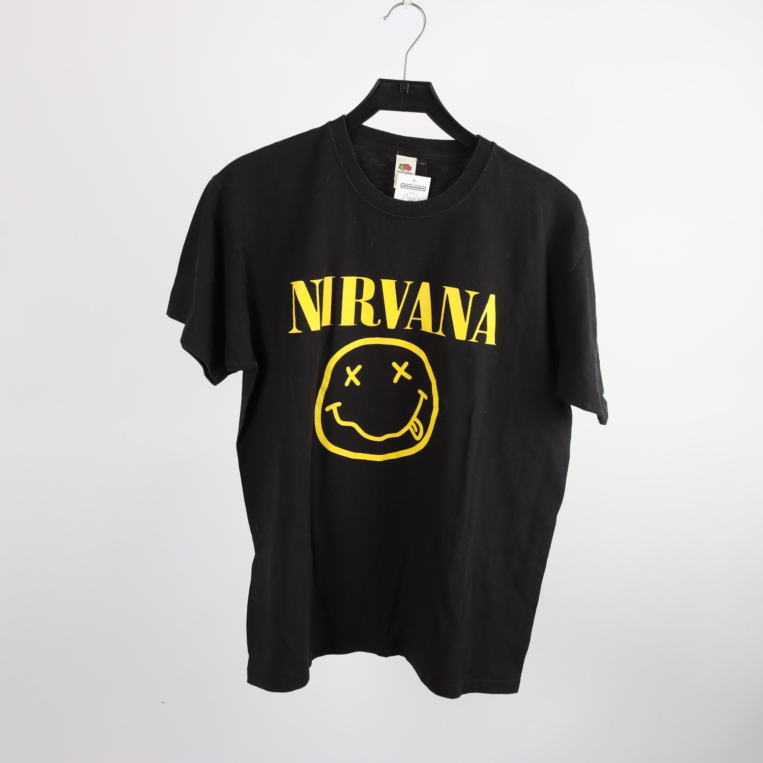 T-shirt, Fruit of the Loom Nirvana, svart, stl. L