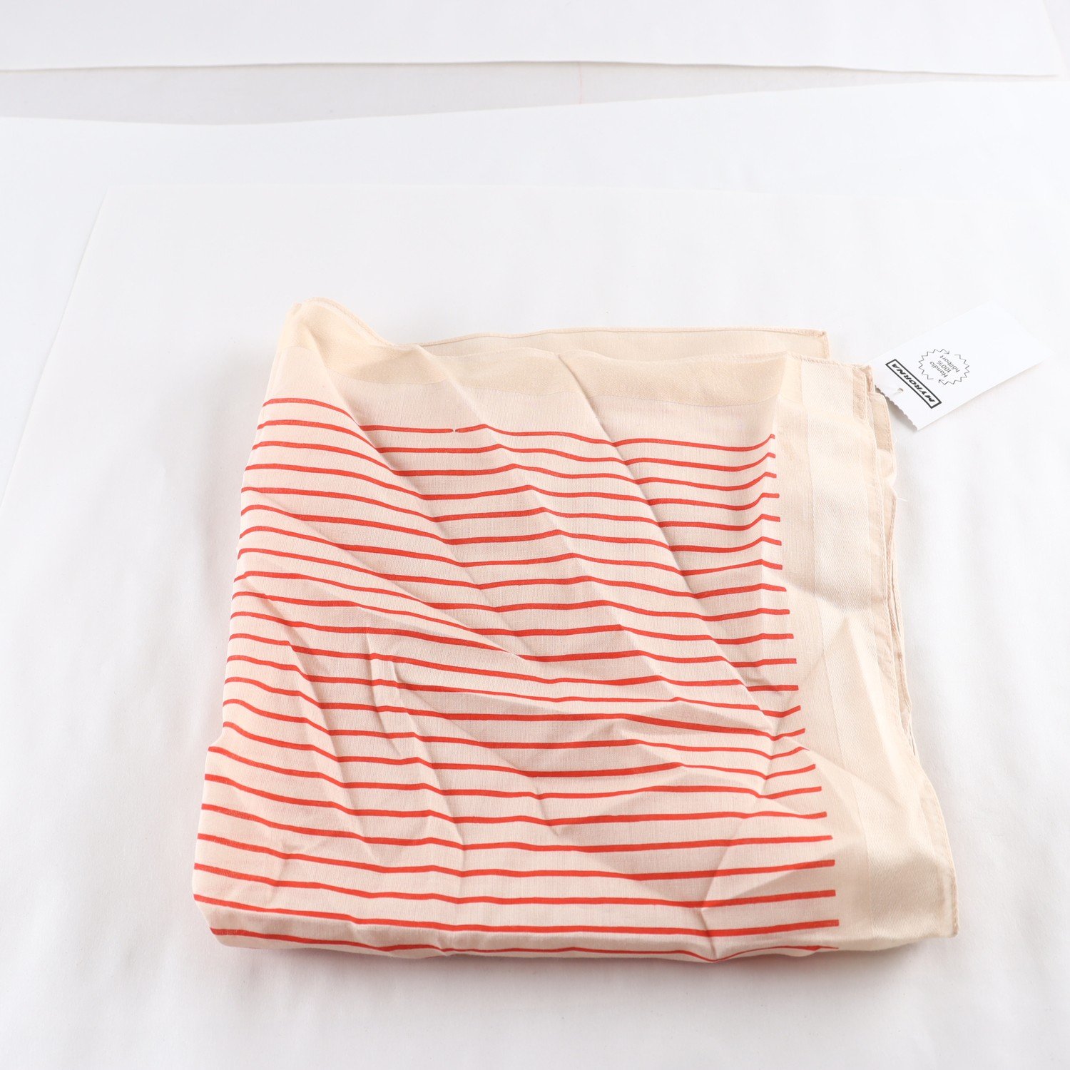 Scarf, randig, vintage, bomull