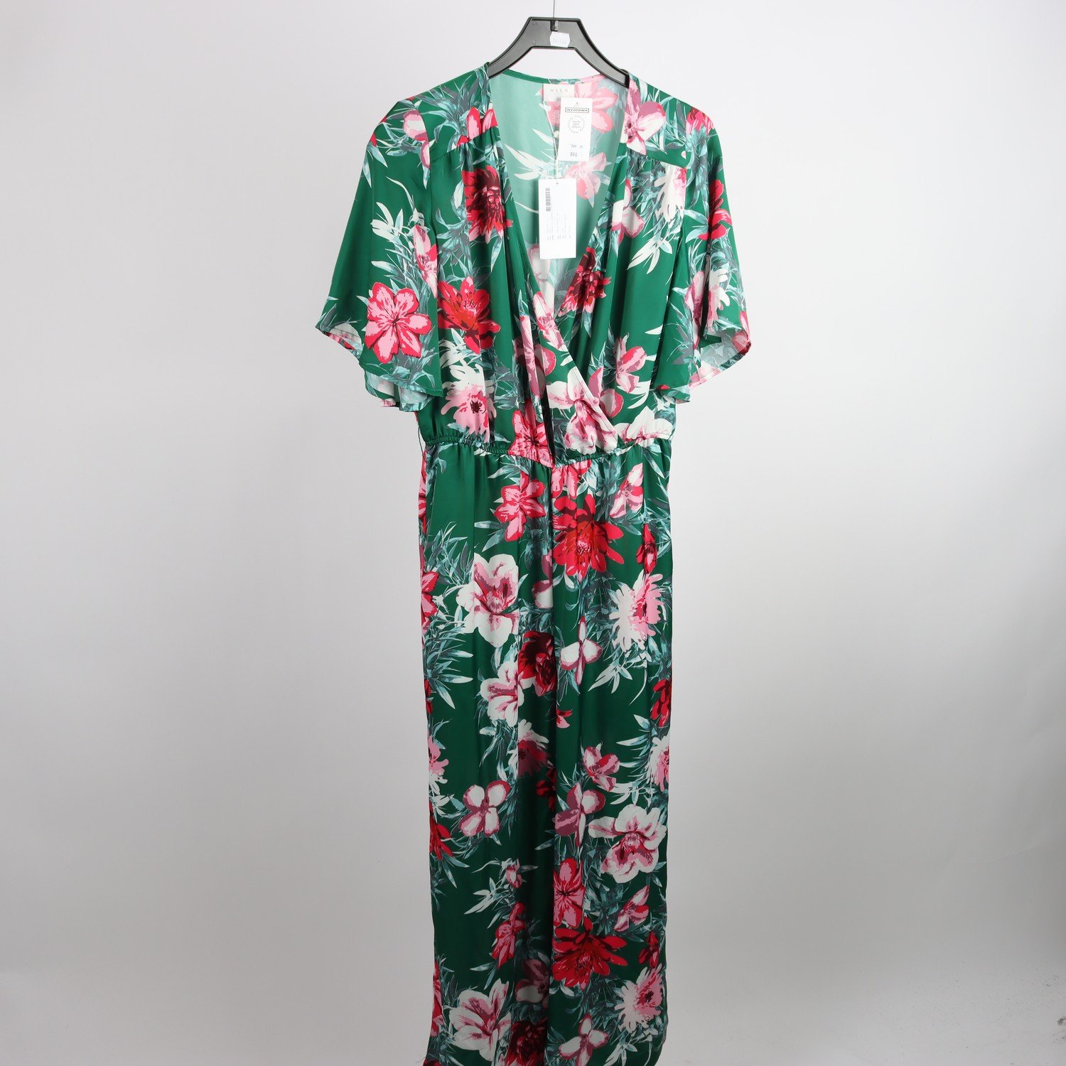 Byxdress, VILA, blommig, stl. 38