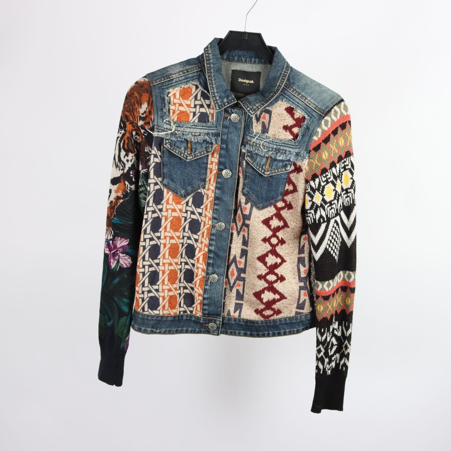 Jeansjacka, Desigual Icon, mönstrad, stl. M