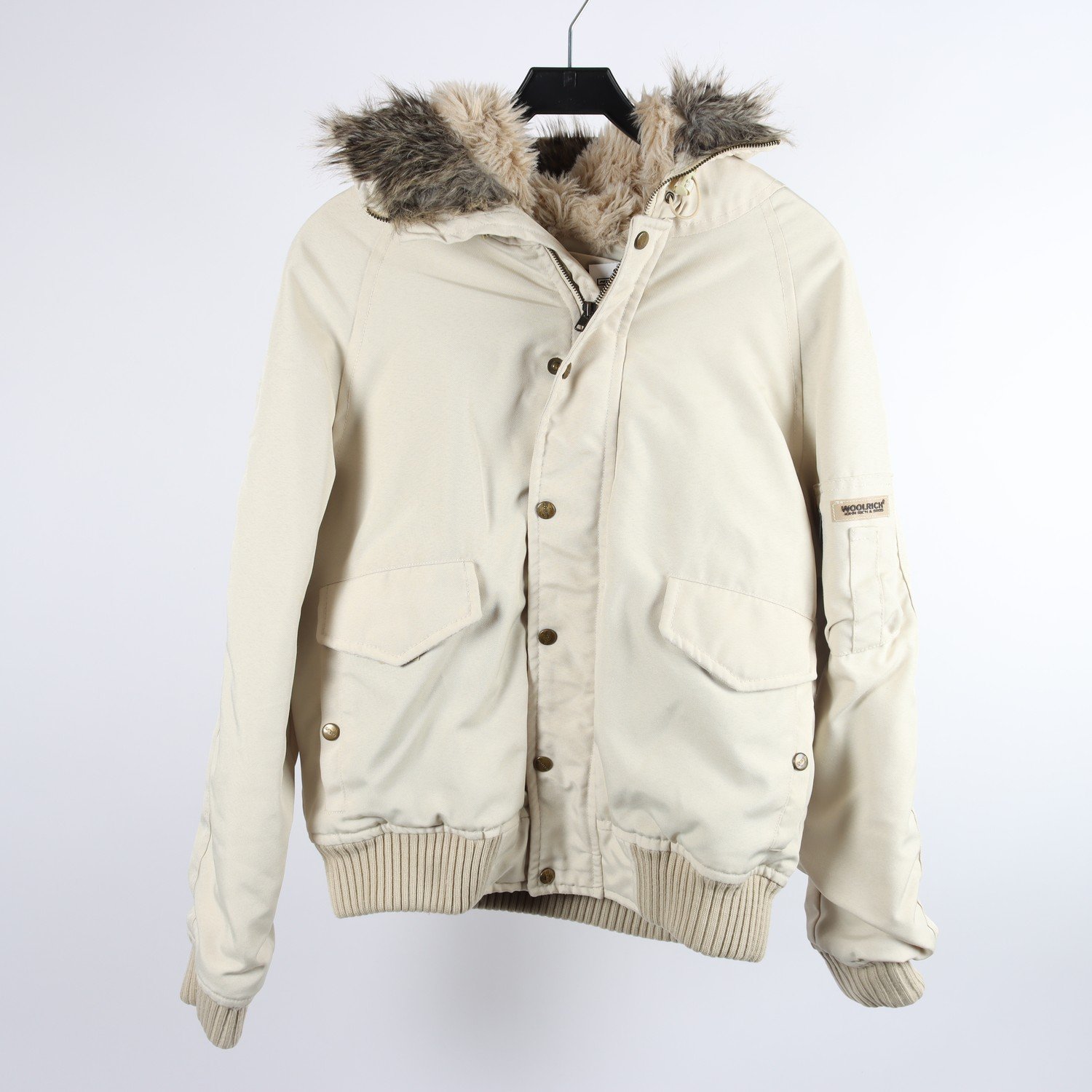 Vinterjacka, Woolrich, beige, stl. M