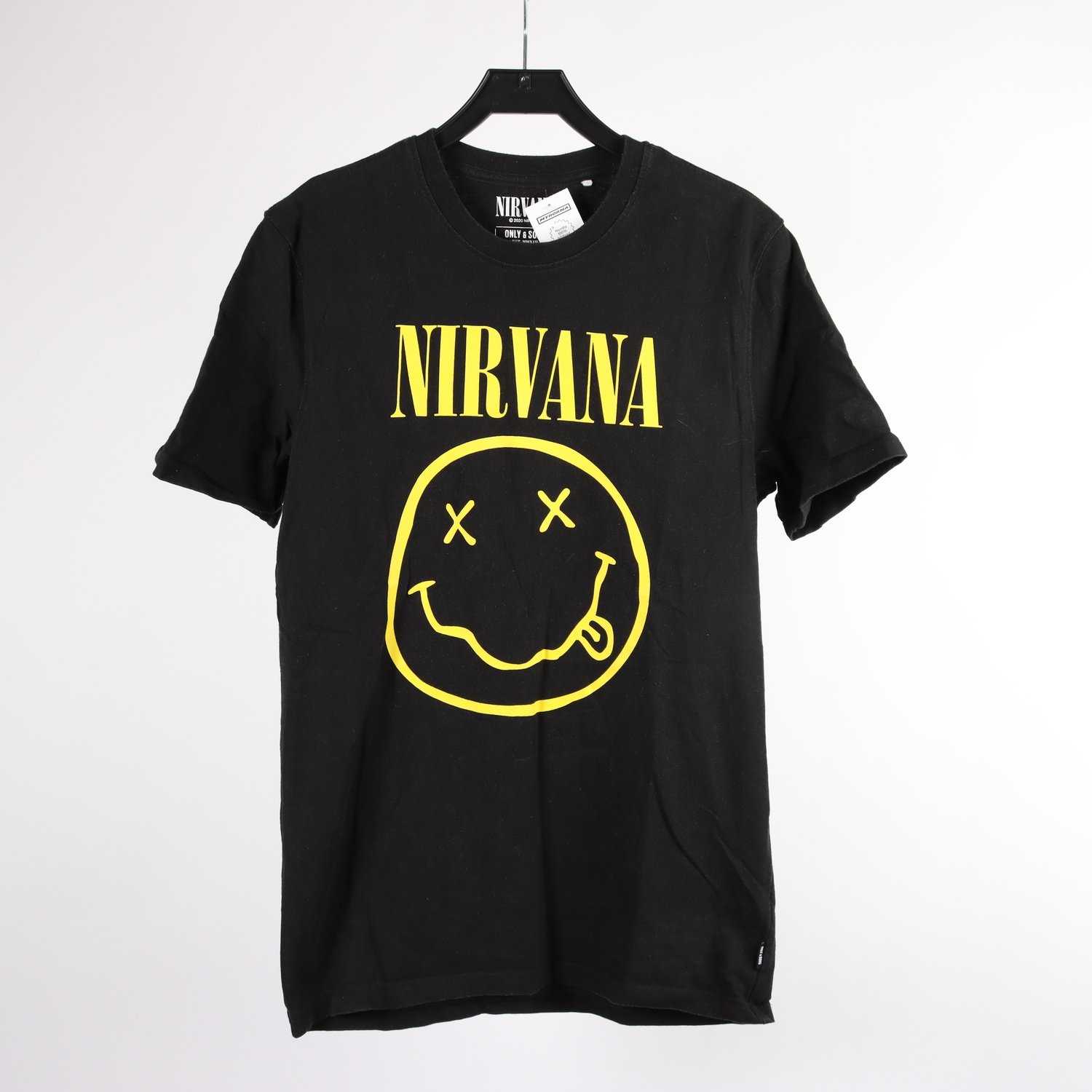 T-shirt, Only & Sons, Nirvana, svart, stl. M
