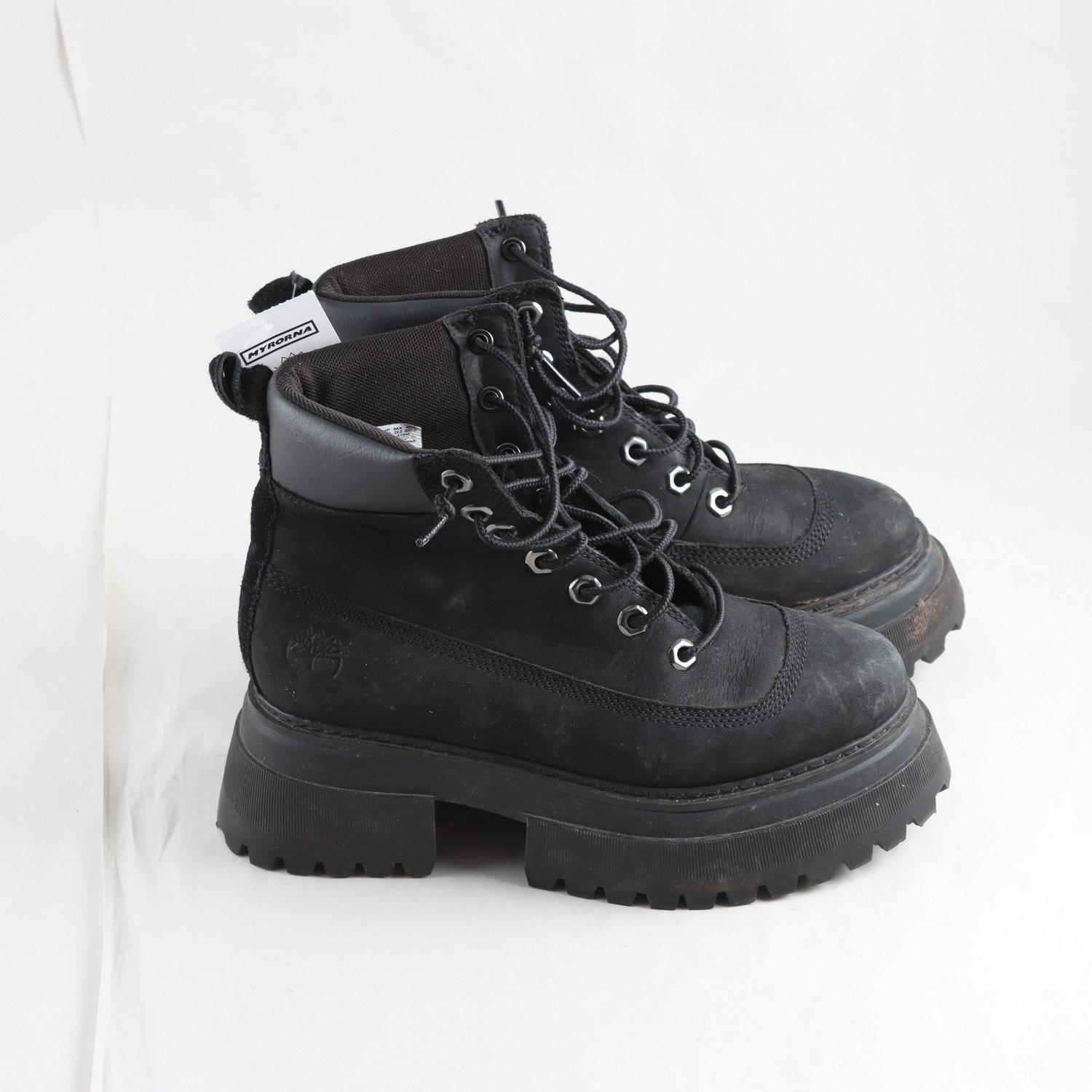 Kängor, Timberland, läder, platå, stl. 36