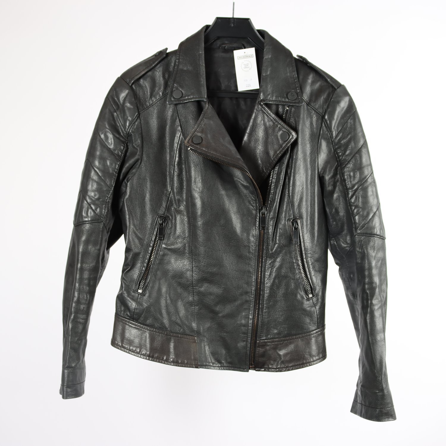 Skinnjacka, Karl Lagerfeld, svart, stl. 40