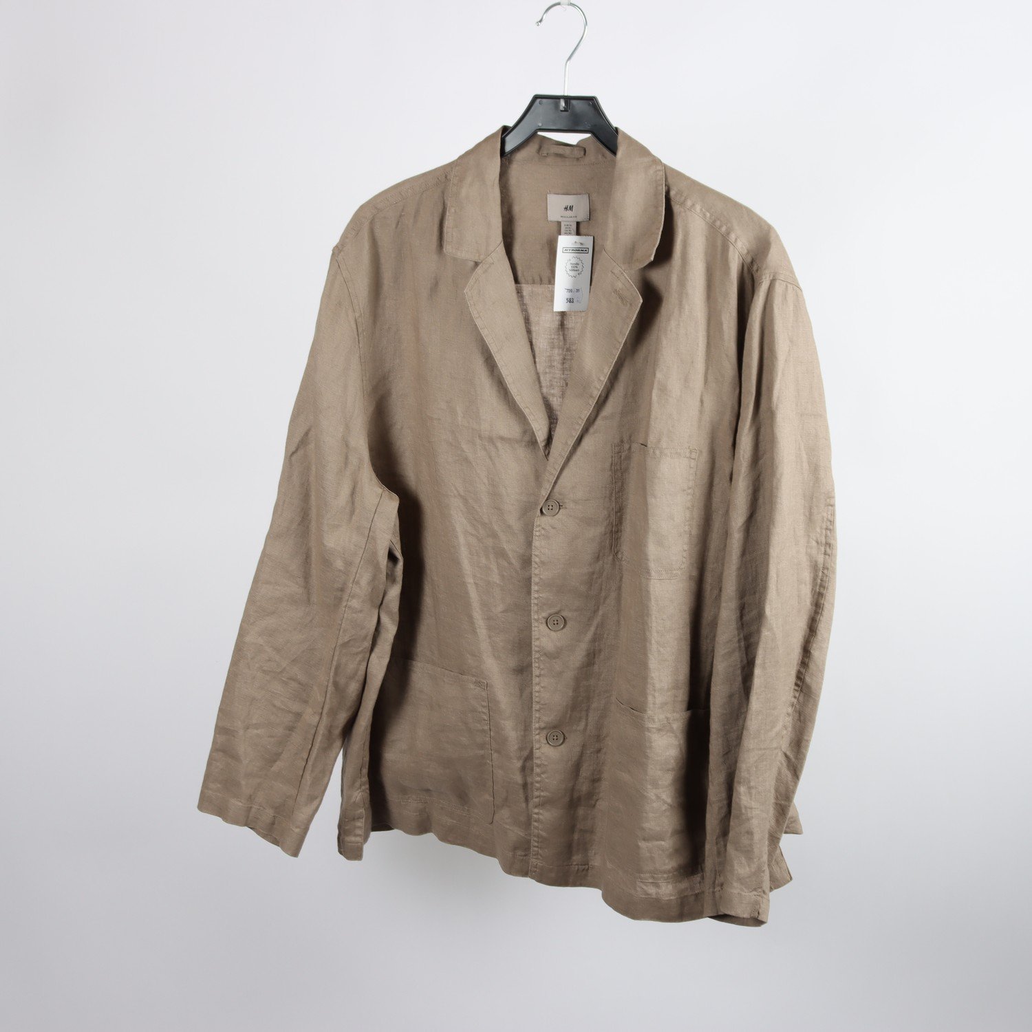 Kavaj, H&M, brun, stl. XL
