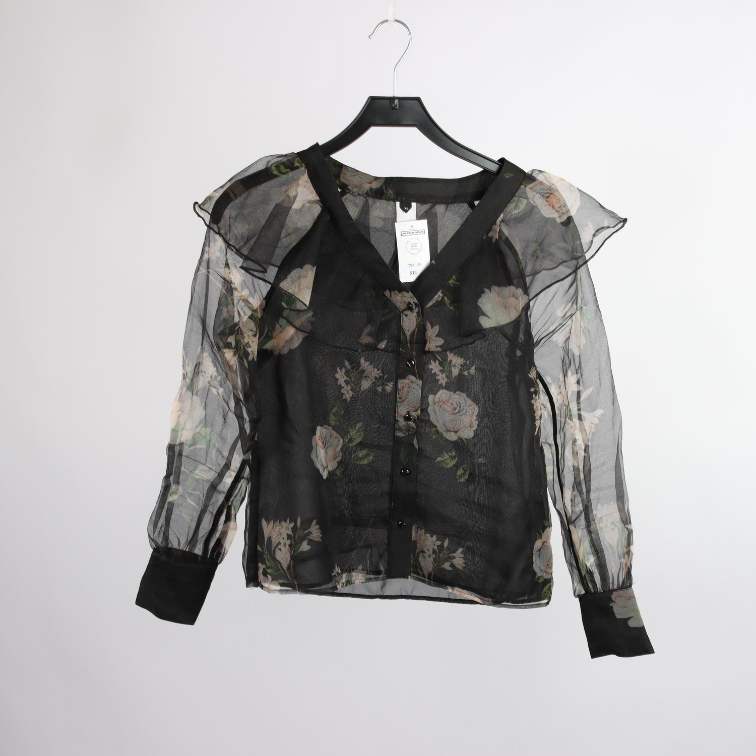 Blus, Visual Clothing Project, blommig, stl. XS