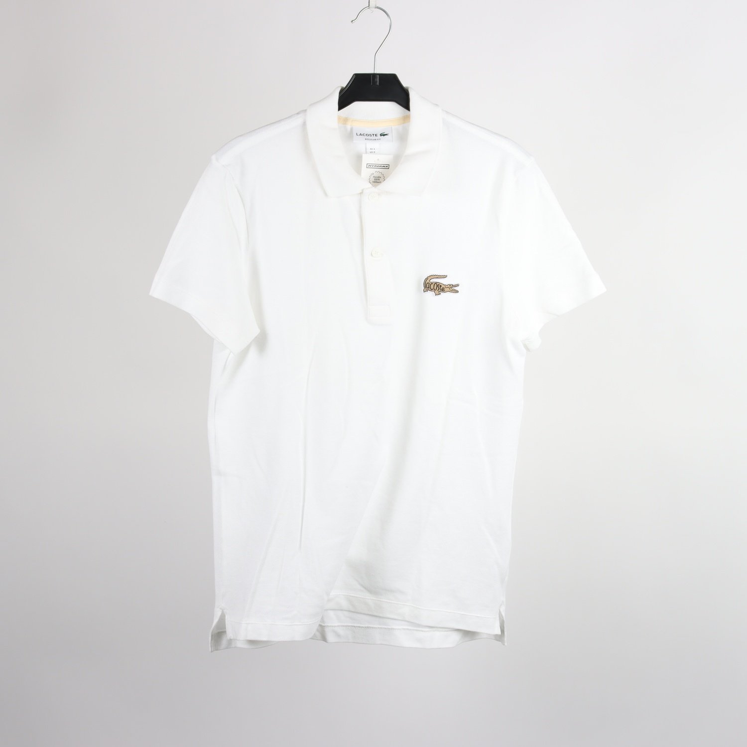 Pikétröja, Lacoste, vit, stl. S