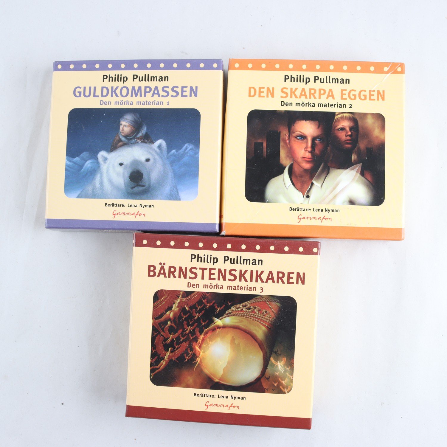 CD, Ljudböcker på svenska, Philip Pullman: Den Mörka Materian, Bok 1-3