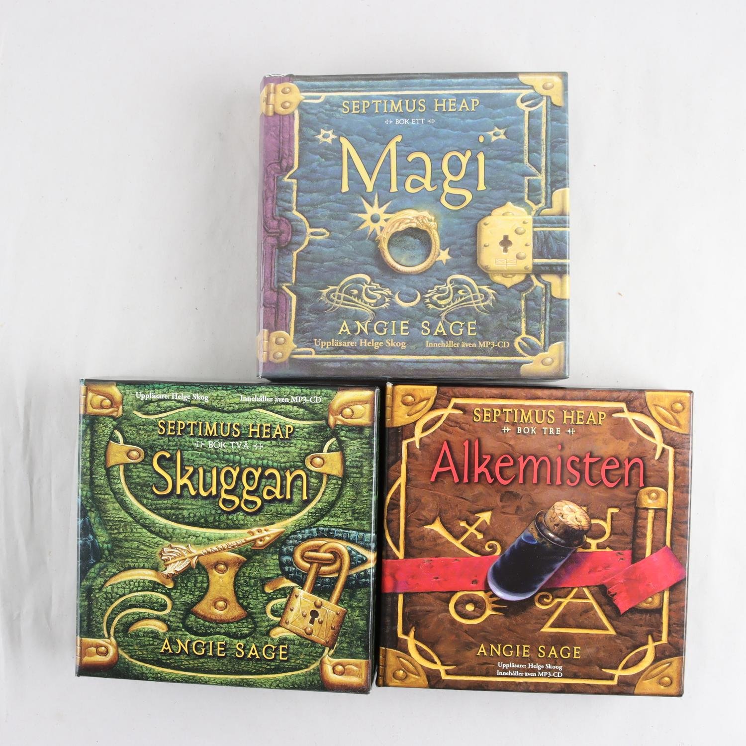 CD, Ljudböcker på svenska, Angie Sage: Septimus Heap, Bok 1-3