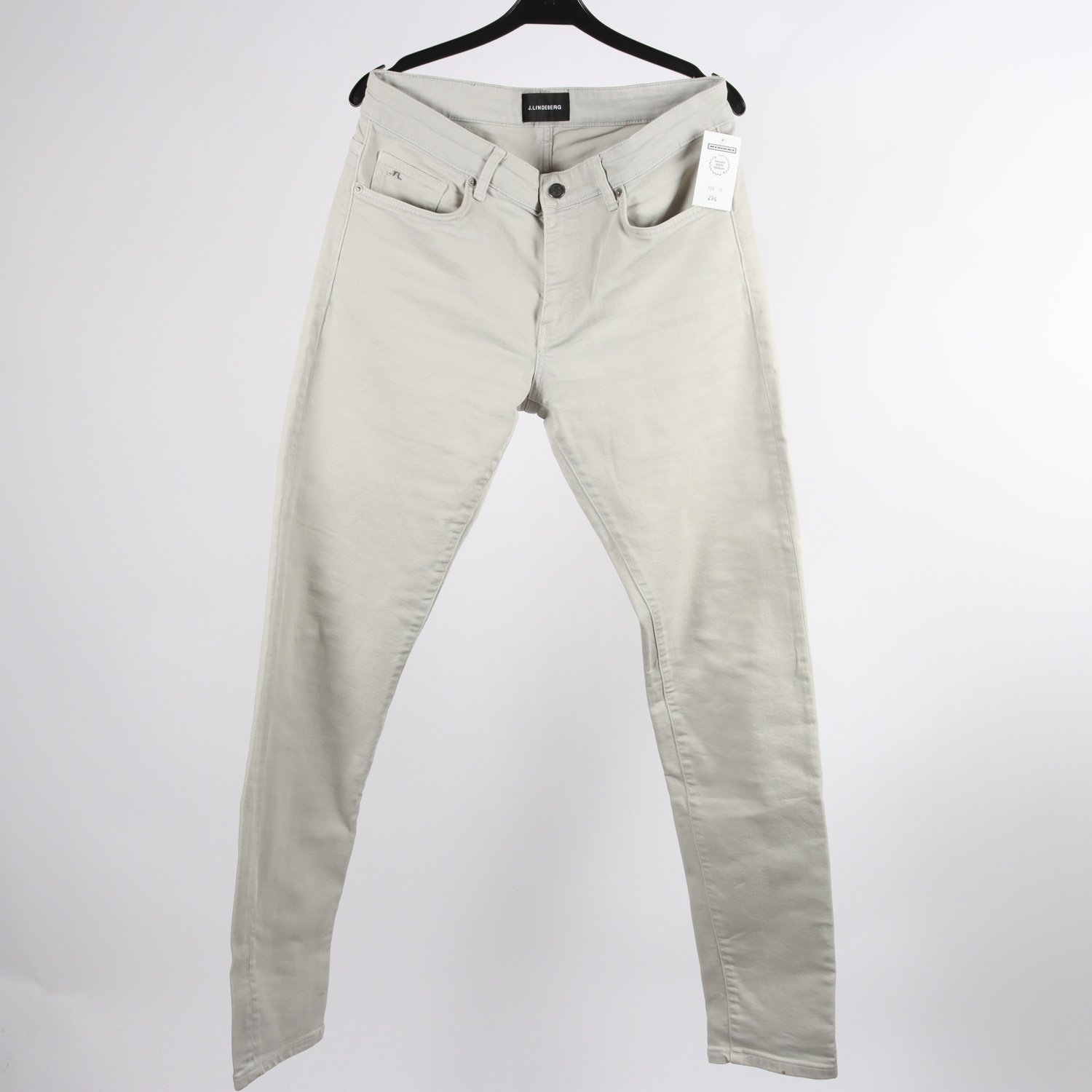 Jeans, J.Lindeberg, kittvit, stl. W: 32″ L: 34″