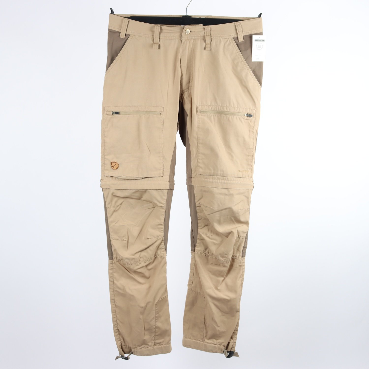 Fritidsbyxor, Fjällräven, beige/brun, stl. 48