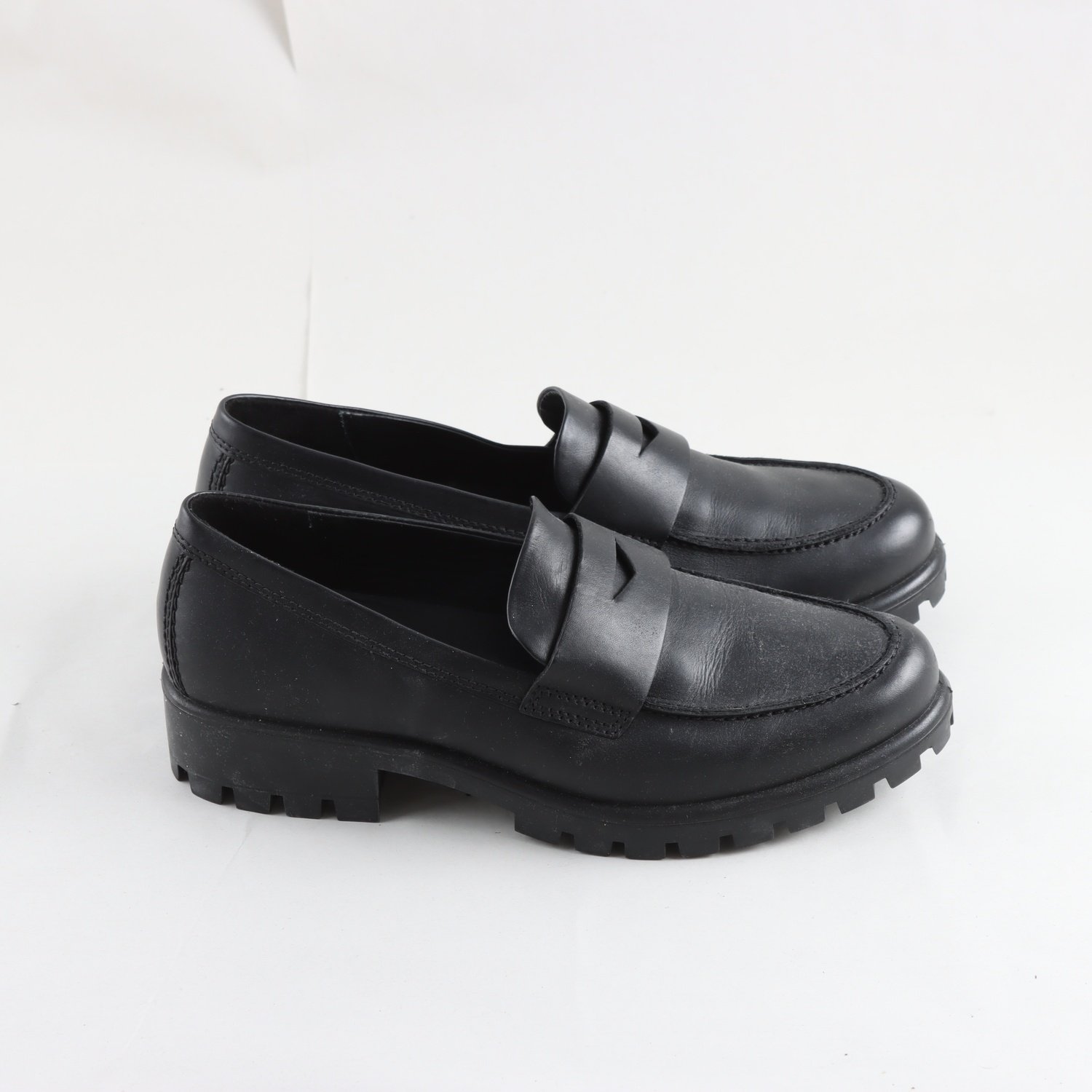 Loafers, Ecco, läder, stl. 39