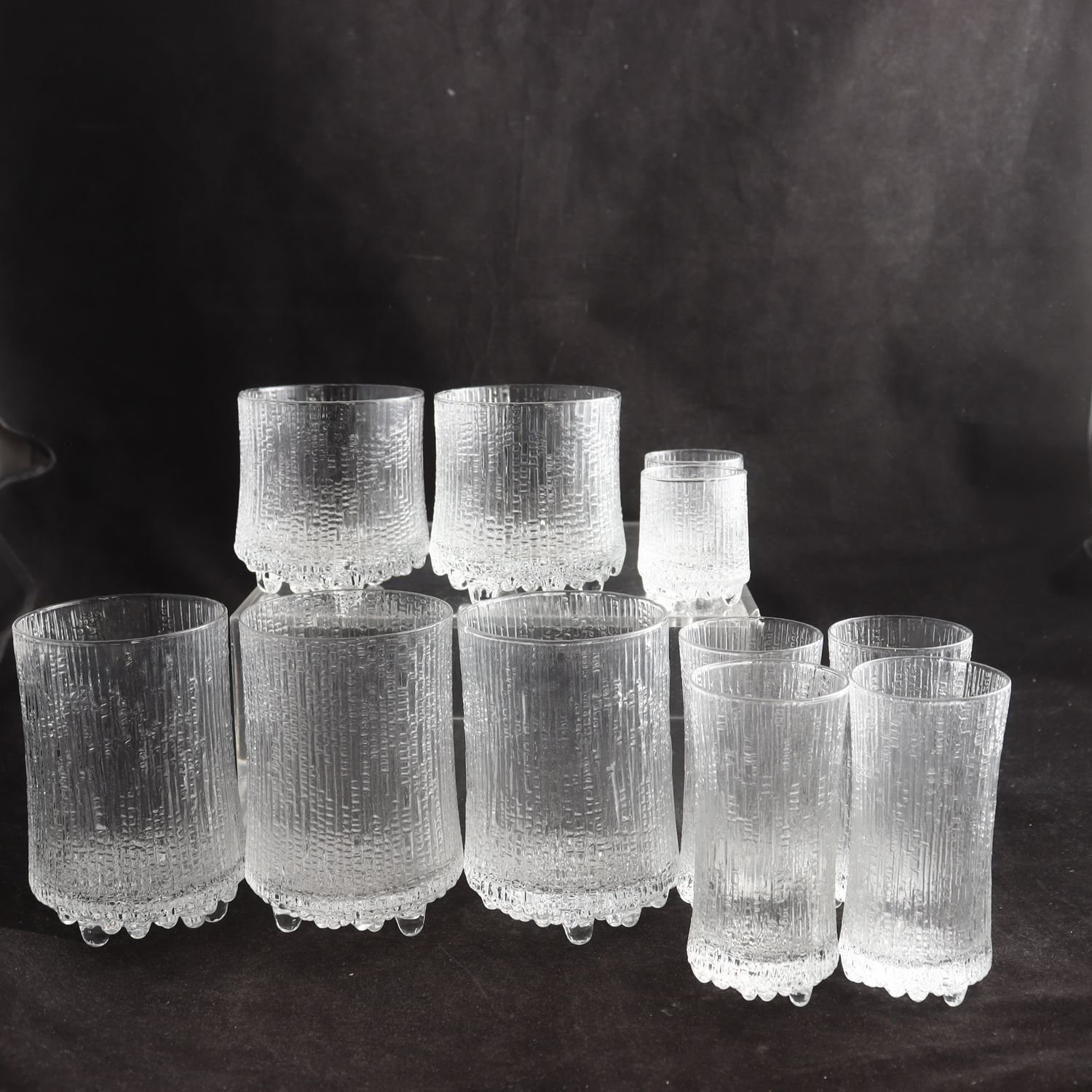 Glas, Ultima Thule, Tapio Wirkkala, Iittala, 11 st. Samfraktas ej.