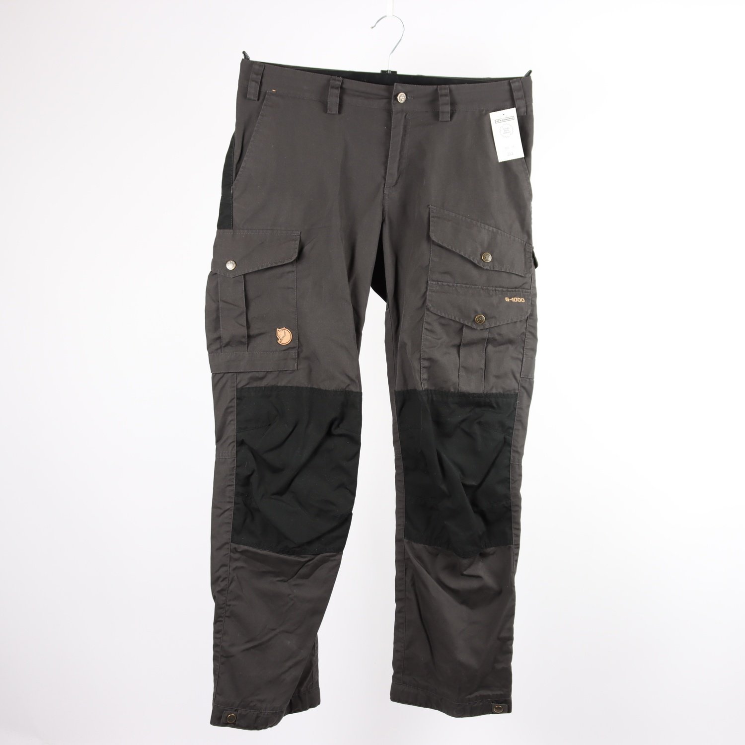 Fritidsbyxor, Fjällräven G-1000, grå/svart, stl. 42