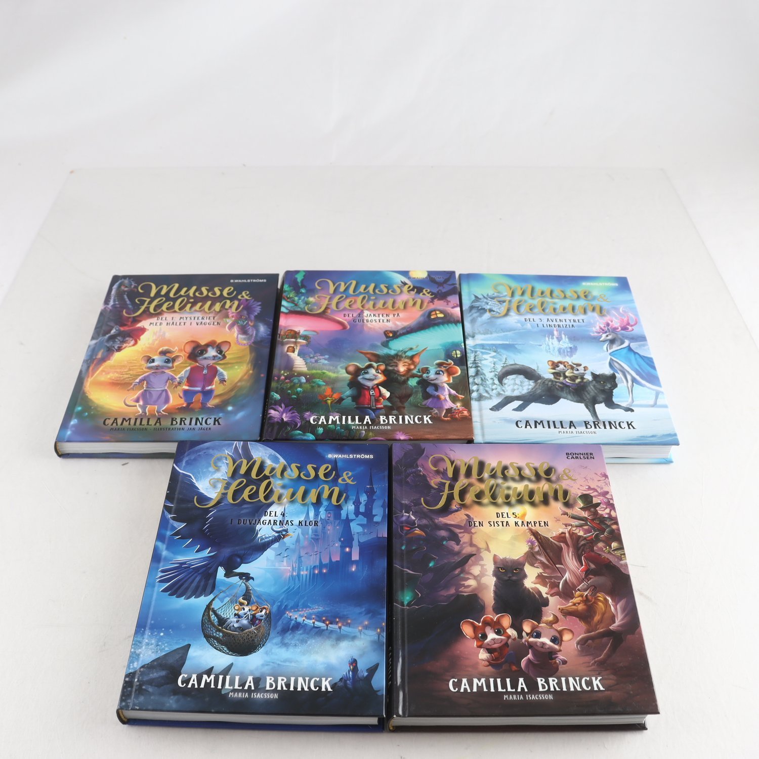 Bokpaket: Musse & Helium, Volym 1-5; Camilla Brinck