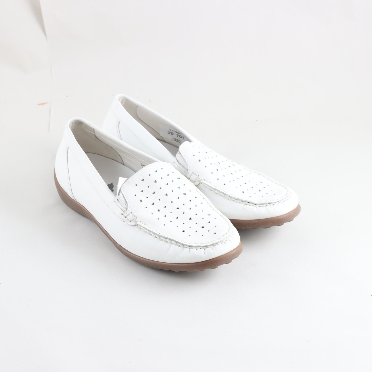 Loafers, Waldläufer, vit, stl. 5 (38)