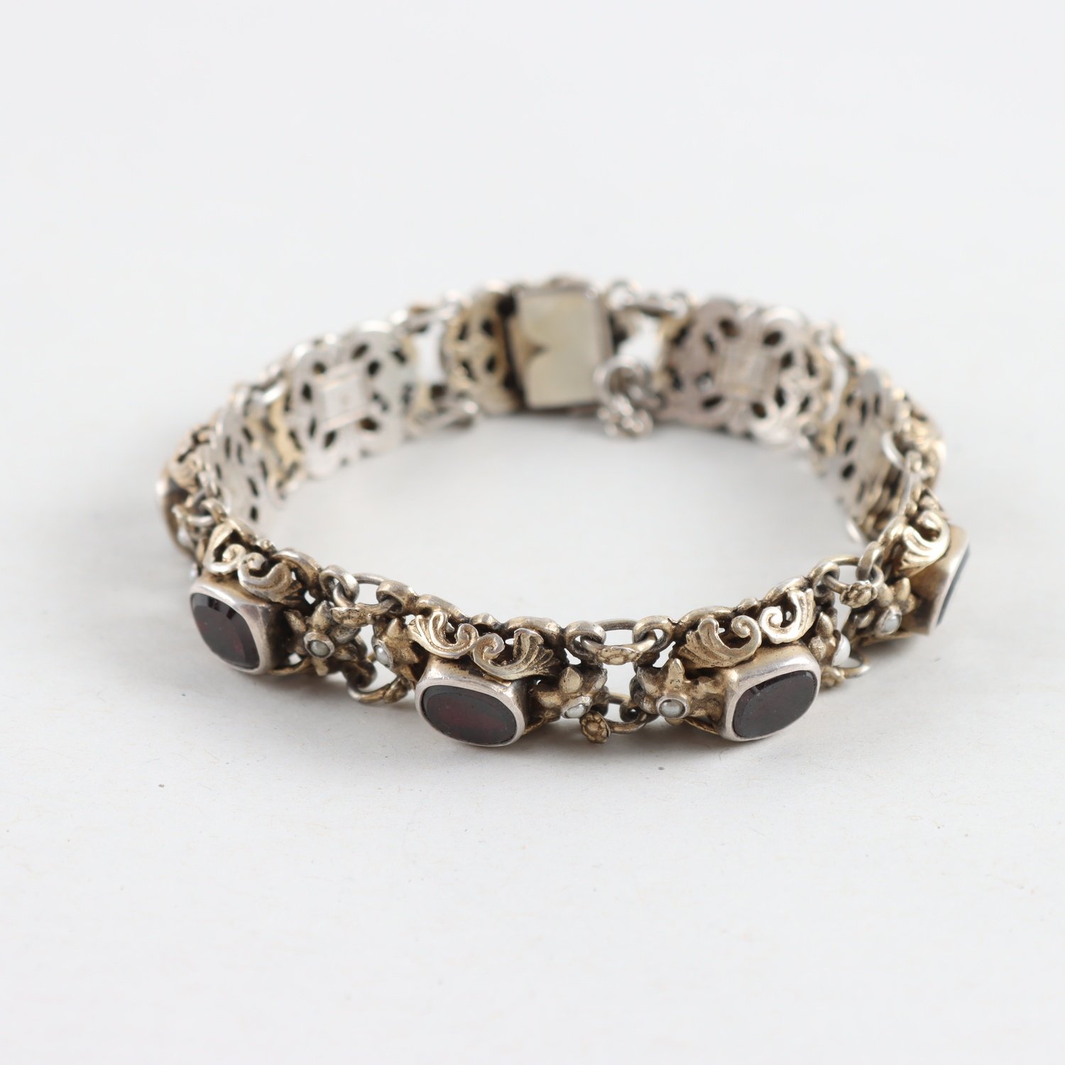 Armband, Silver, Glas, Brv: 36,5g