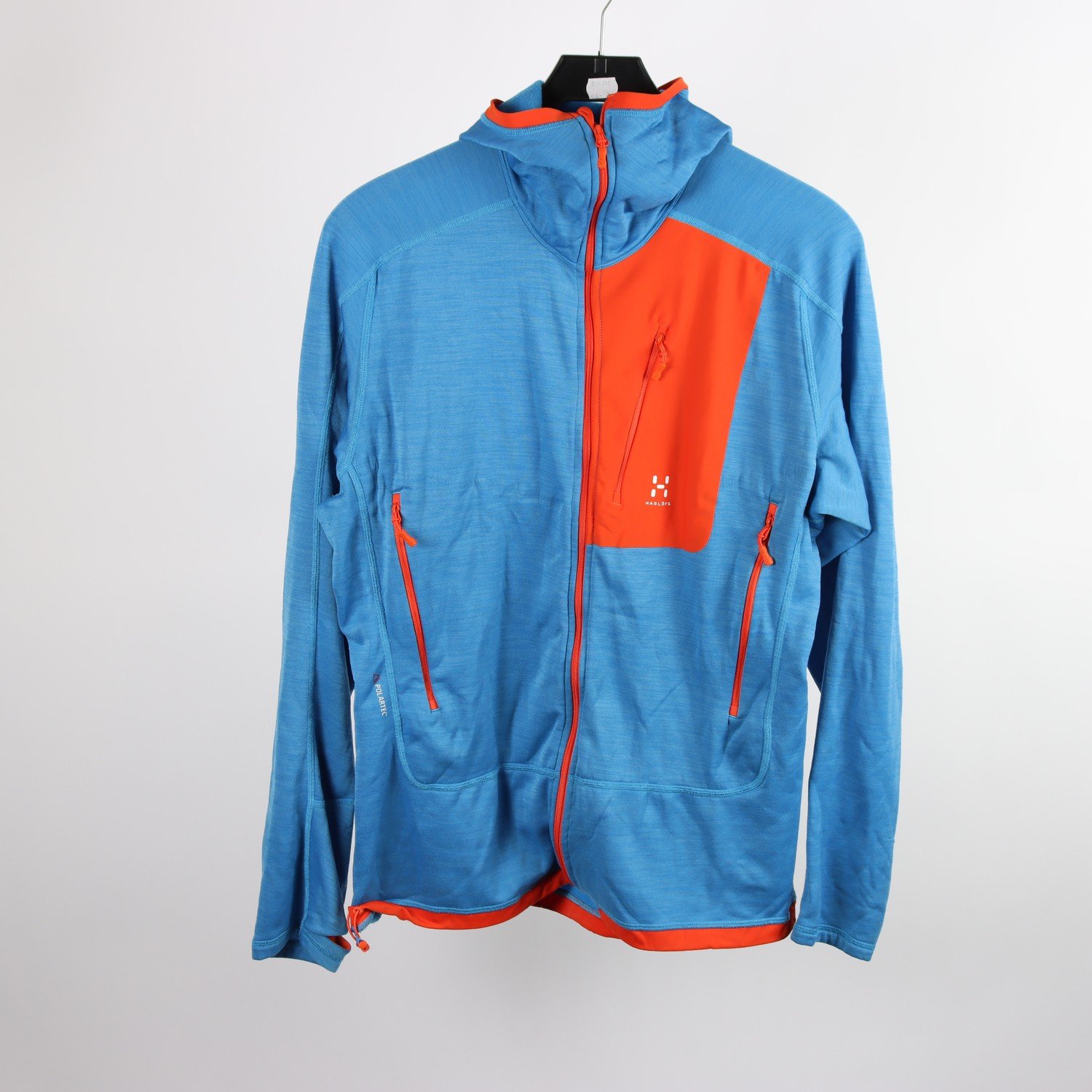 Sport Hoodie, Haglöfs, blå/röd, stl. XL