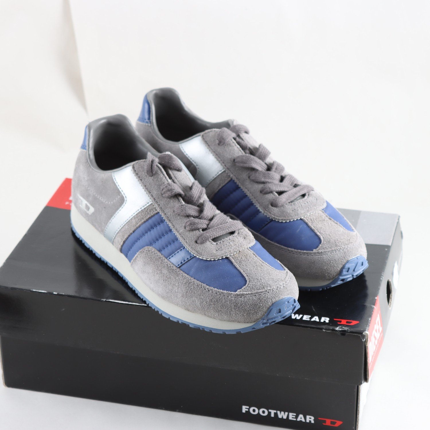 Sneakers, Diesel, grå/blå, stl. 40