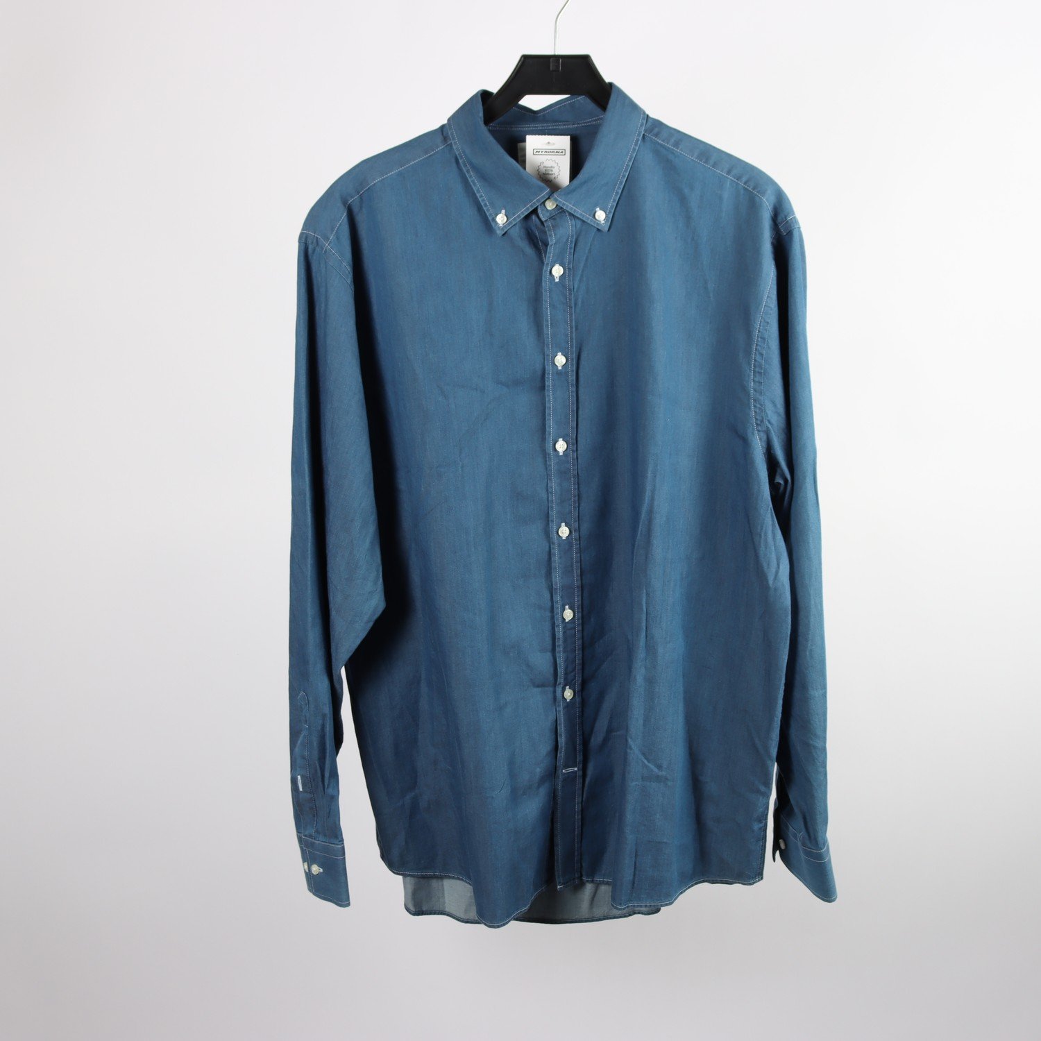Jeansskjorta, The Shirt Factory, blå, stl. 44 (XL)