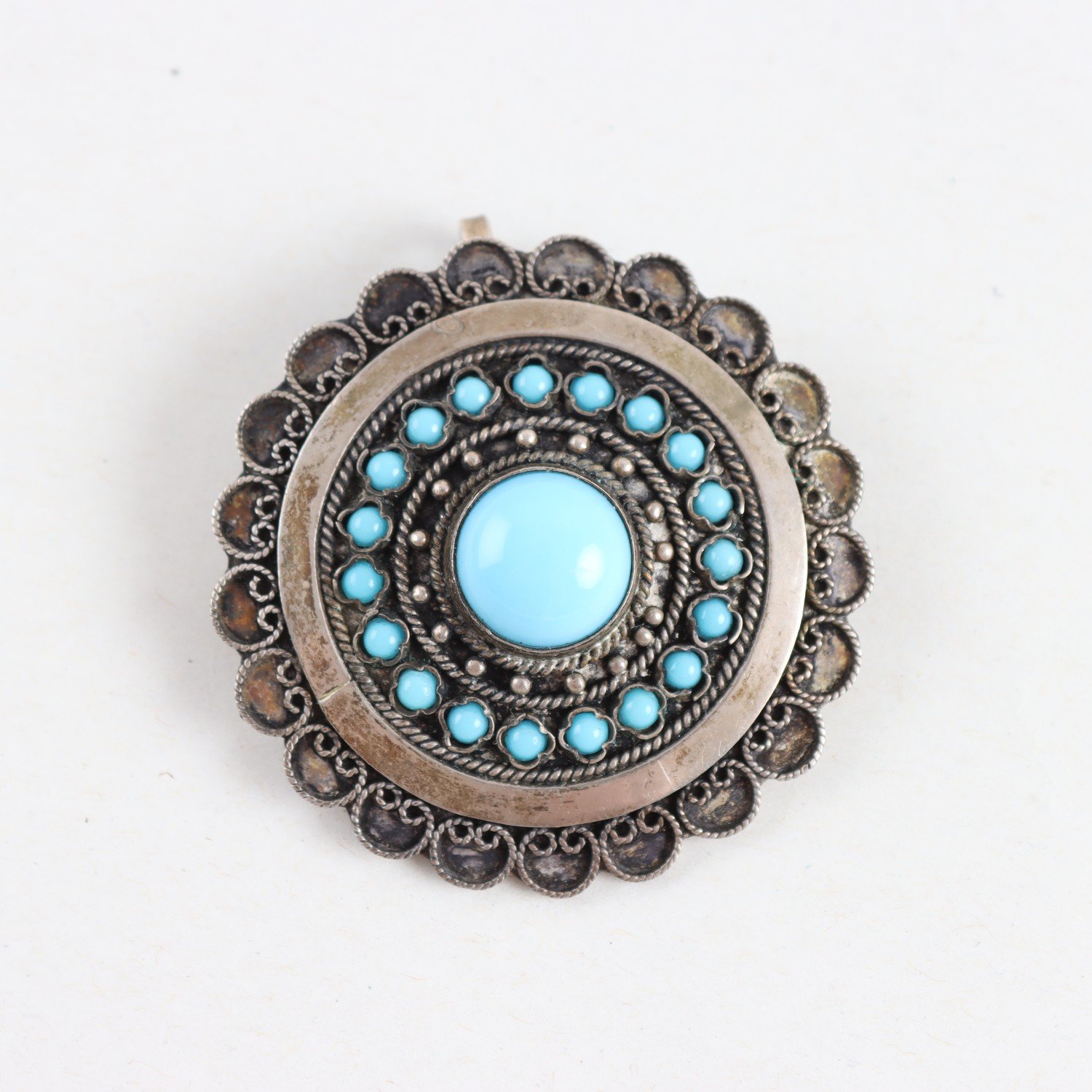Brosch/Hänge, Silver, Plast, Brv: 15,4g