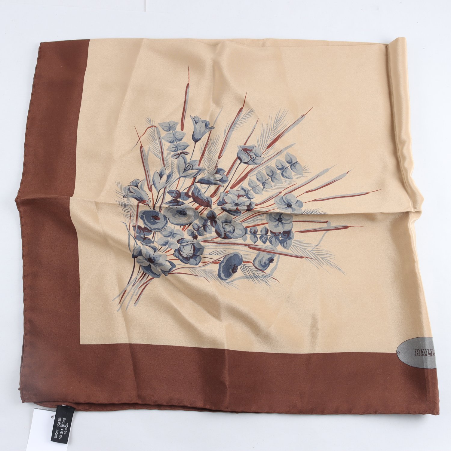 Sjal/scarf, Bally, mönstrad