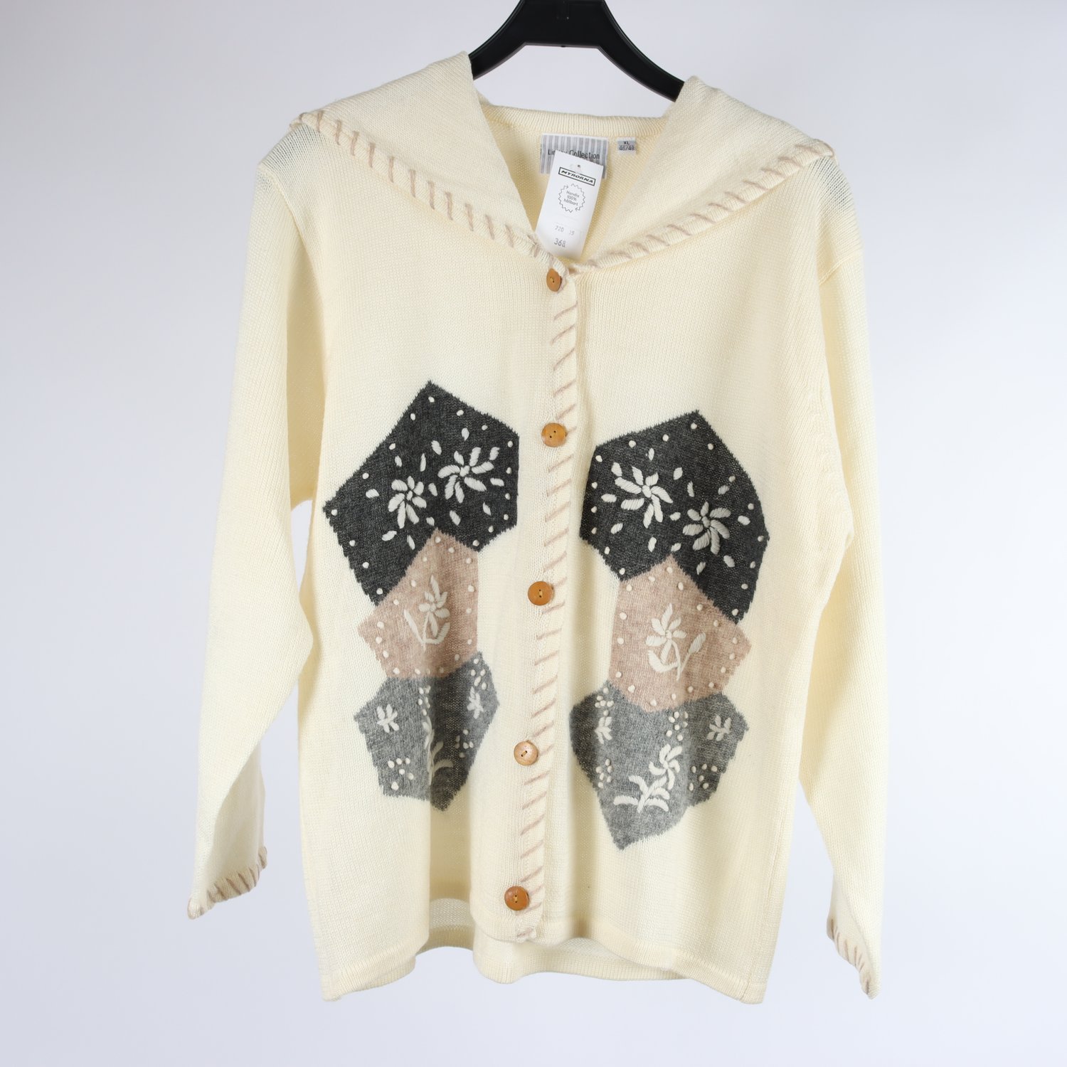Kofta, Lindex Collection, mönstrad, stl. 46/48 (XL)