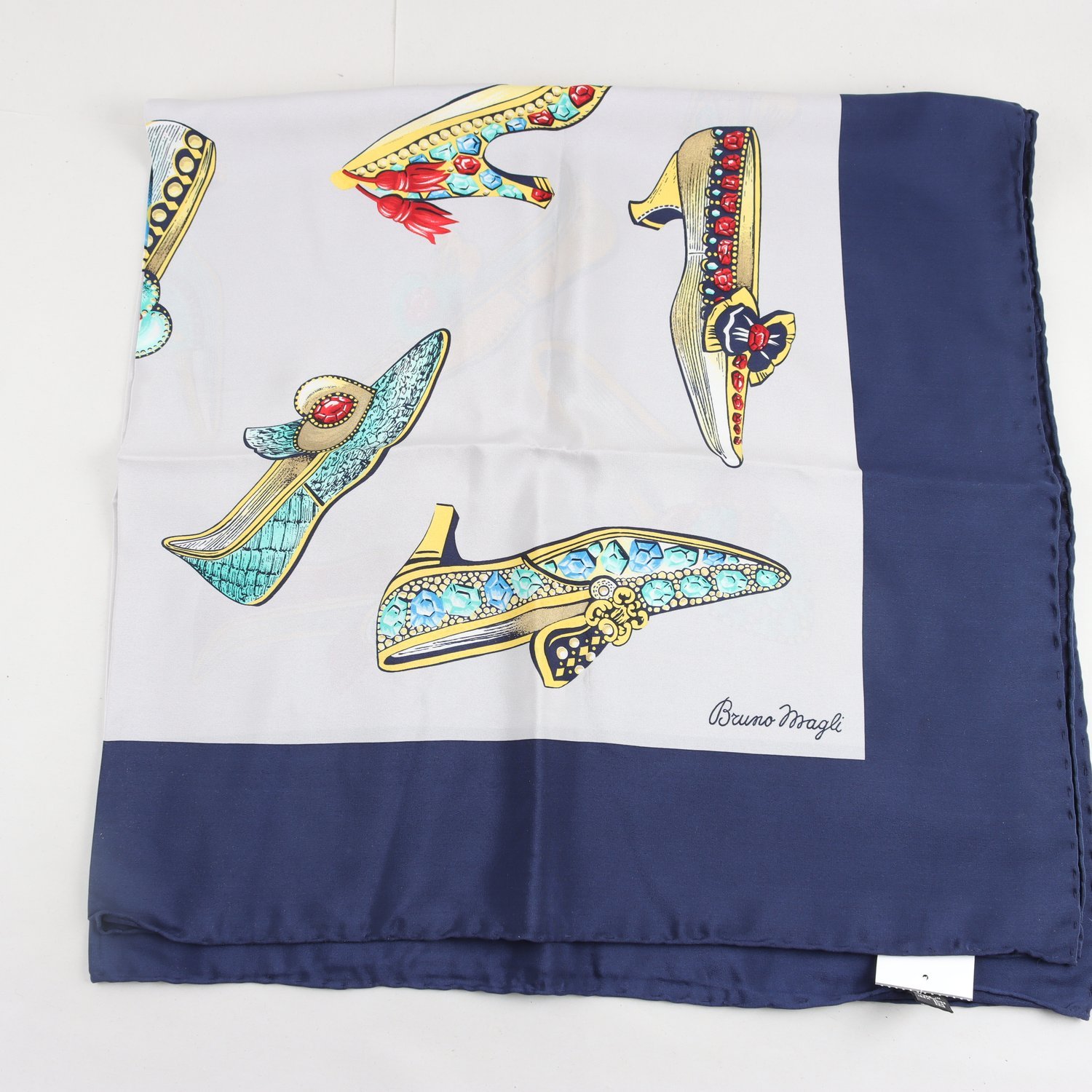 Sjal/scarf, Brun Magli, mönstrad