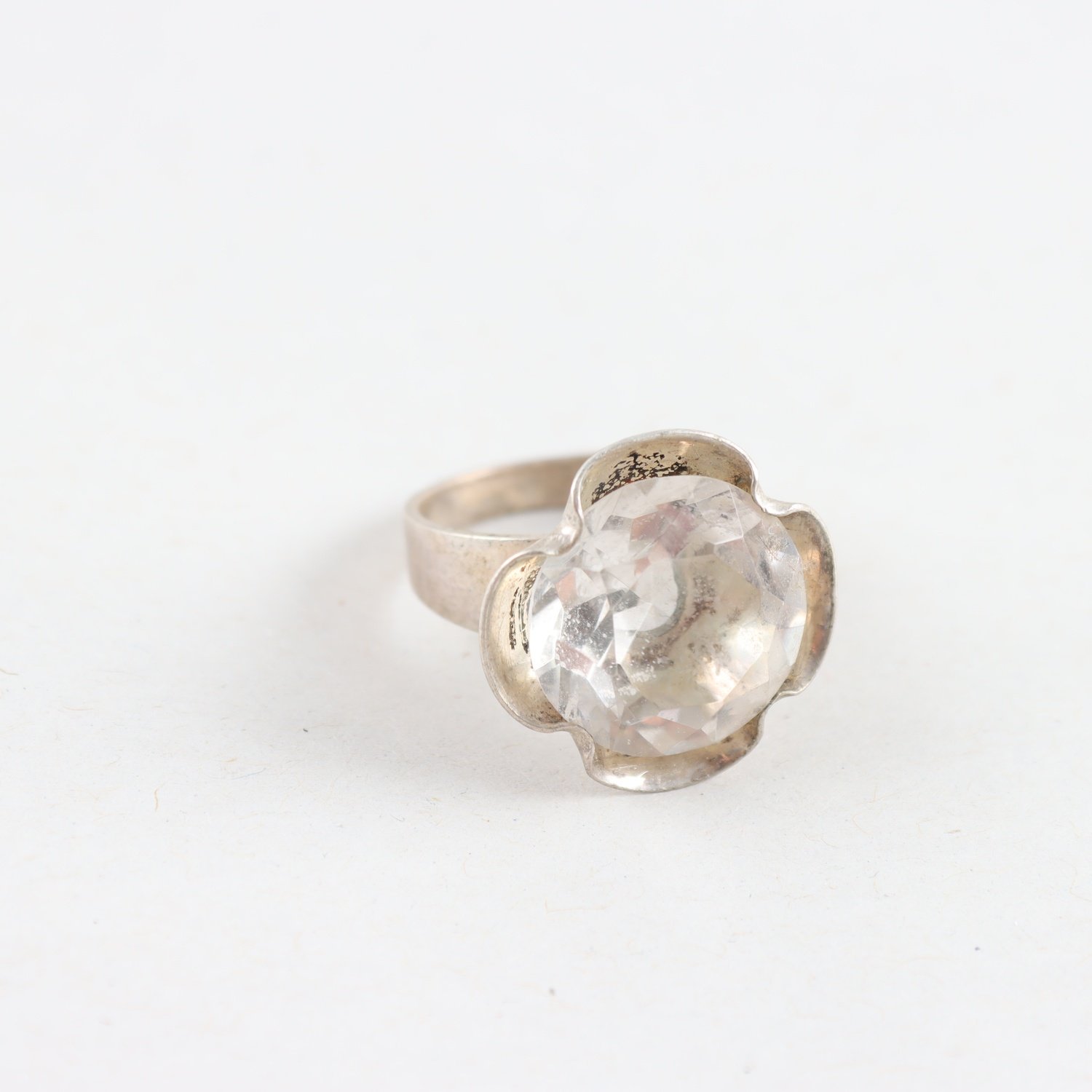 Ring, silver med bergskristall, ALTON, vikt: 6,3g