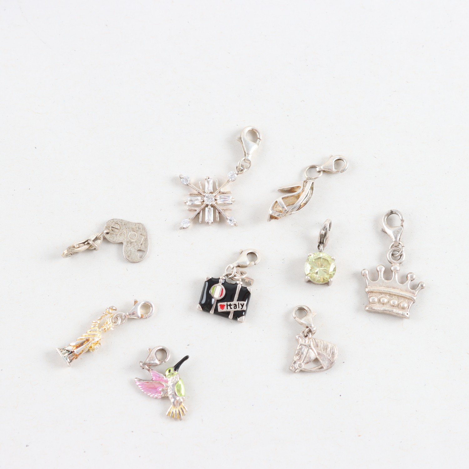 Berlocker, Silver, Blandade, Brv: 18,9g