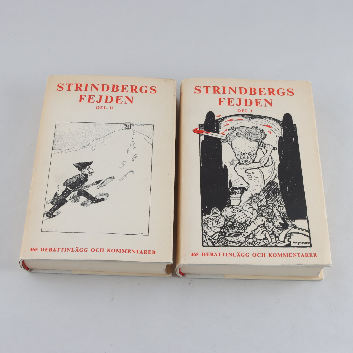 Strindbergsfejden, 465 debattinlägg och kommentarer, Vol I-II