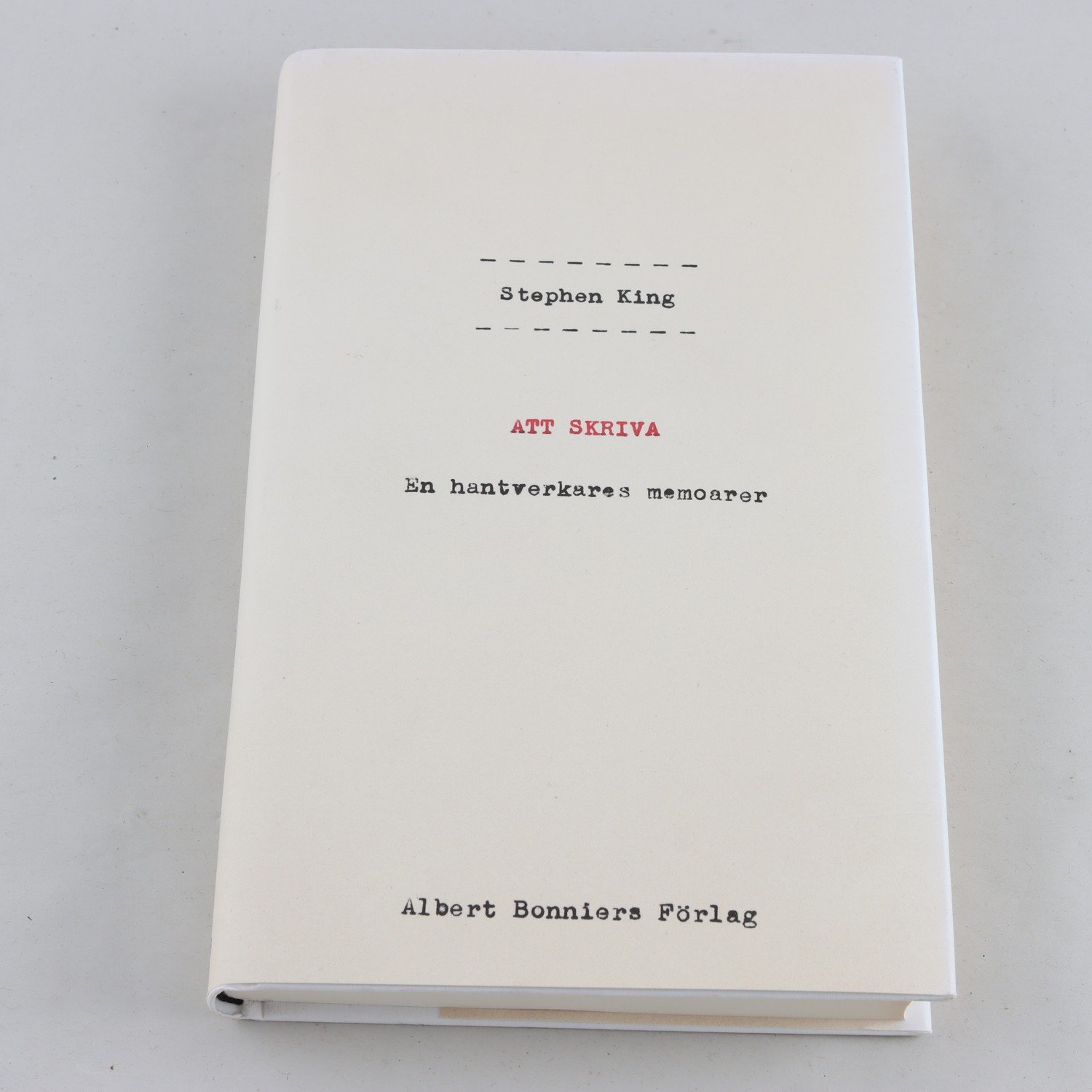 Stephen King, Att skriva: En hantverkares memoarer