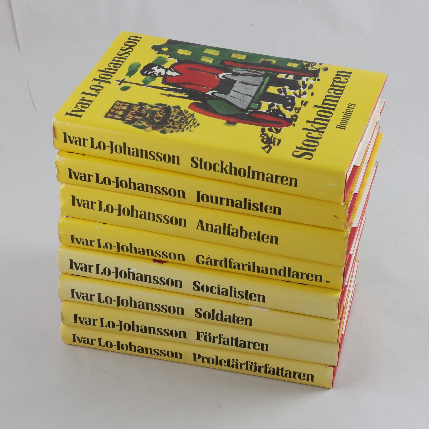 Ivar Lo-Johansson, bokpaket med 8 volymer