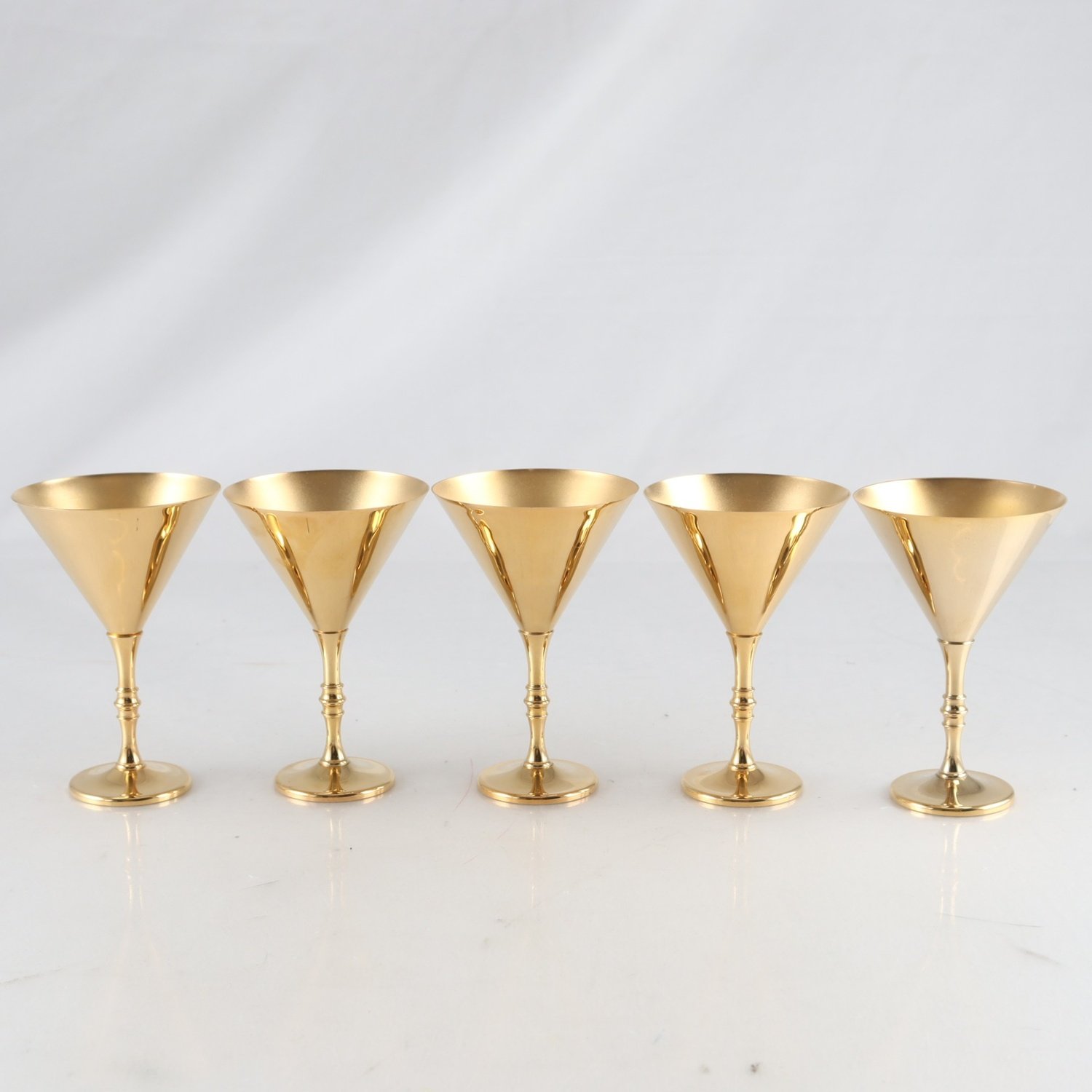 Cocktailglas, mässing, Skultuna, 5 st