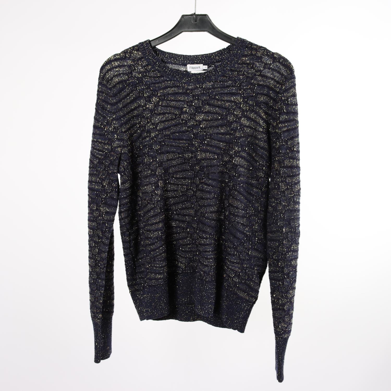 Tröja, Filippa K, blå, guld, stl. XS