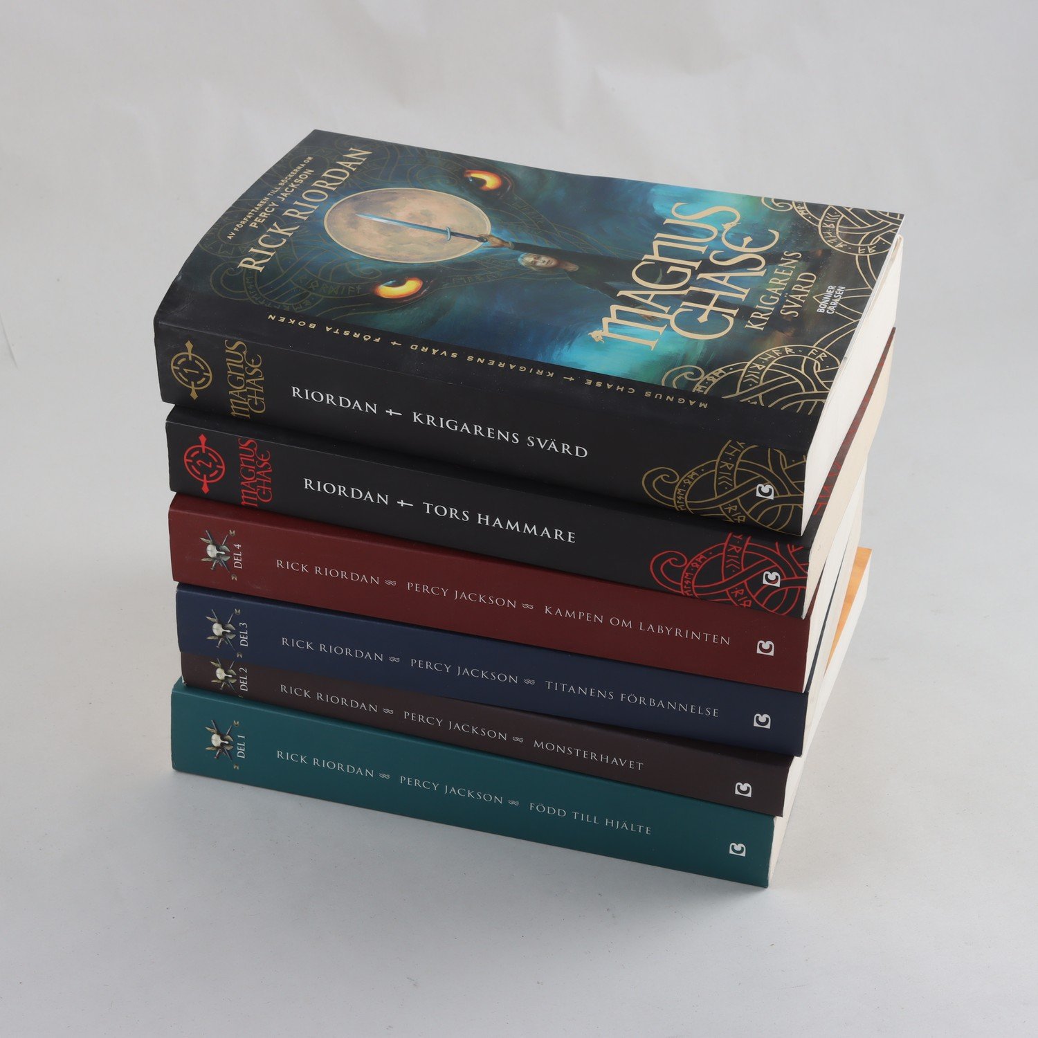 Rick Riordan, Percy Jackson Del 1-4 + Magnus Chase Del 1-2