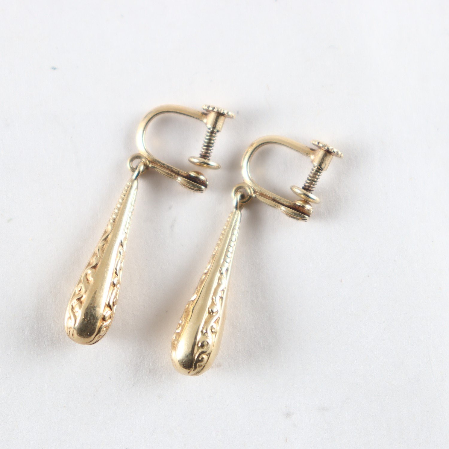 Droppörhängen, 14K