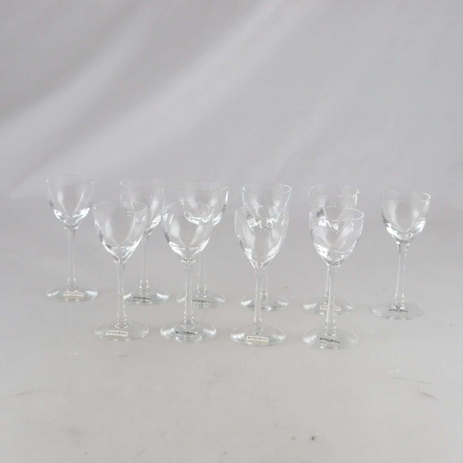 Glas, Chateau, Bertil Vallien, Kosta Boda, 10 st. Endast avhämtning.