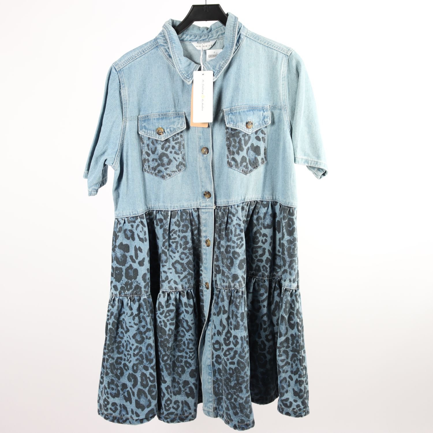 Jeansklänning, Tendency, blå, stl. 48 (XL)