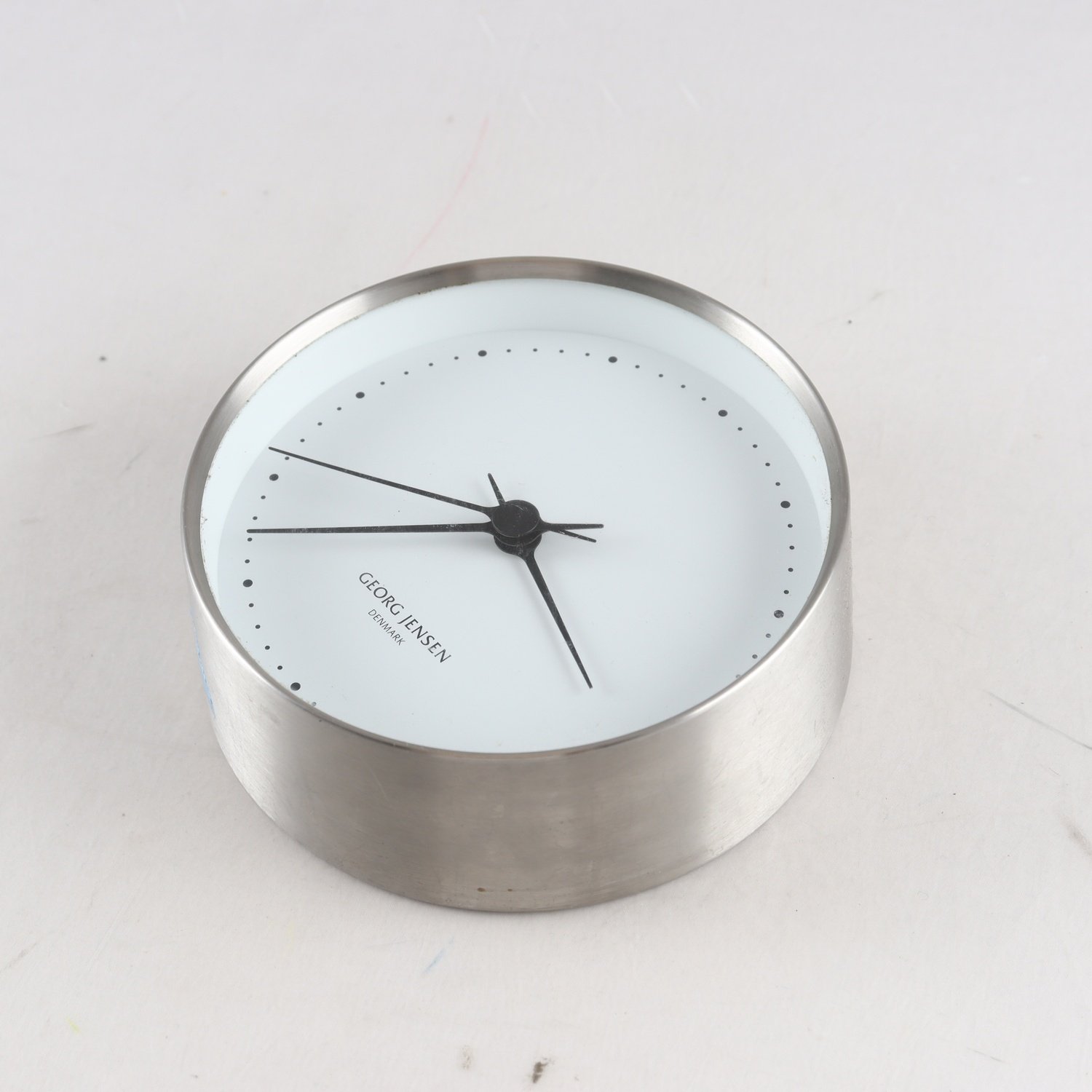Väggur, aluminium, Georg Jensen