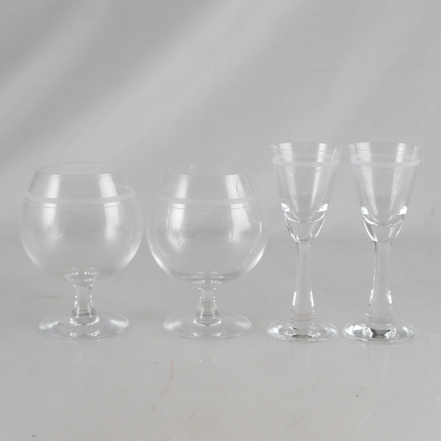 Glas, Ingegerd Råman, Skrufs glasbruk, 4 st. Samfraktas ej.