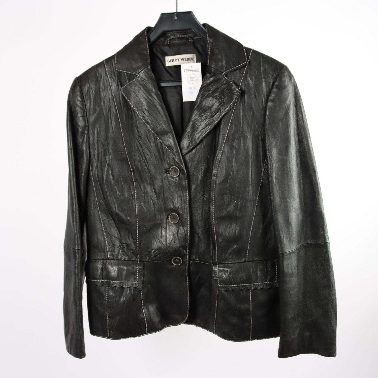 Skinnkavaj, Gerry Weber, svart, stl ca. M