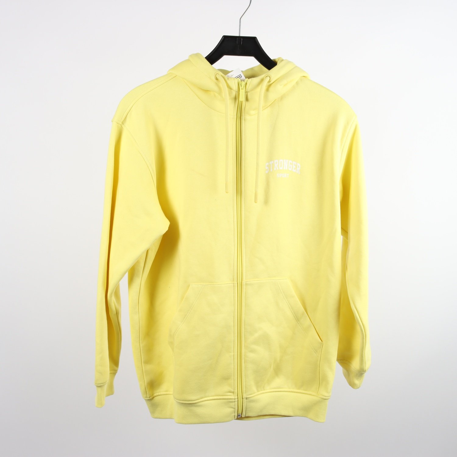 Hoodie, Stronger, gul, stl. XS