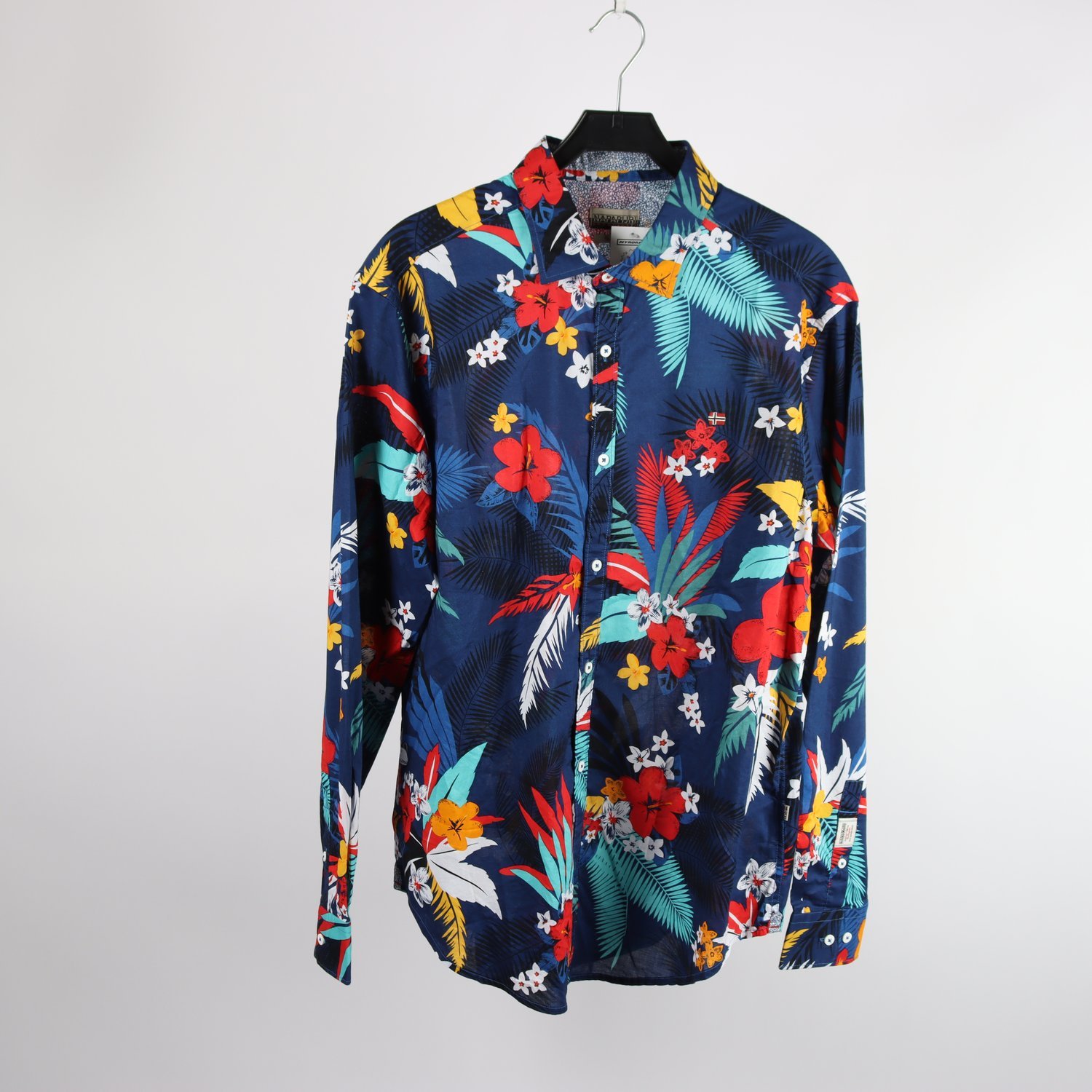 Skjorta, Napapijri, blå, blommig, stl. XXL