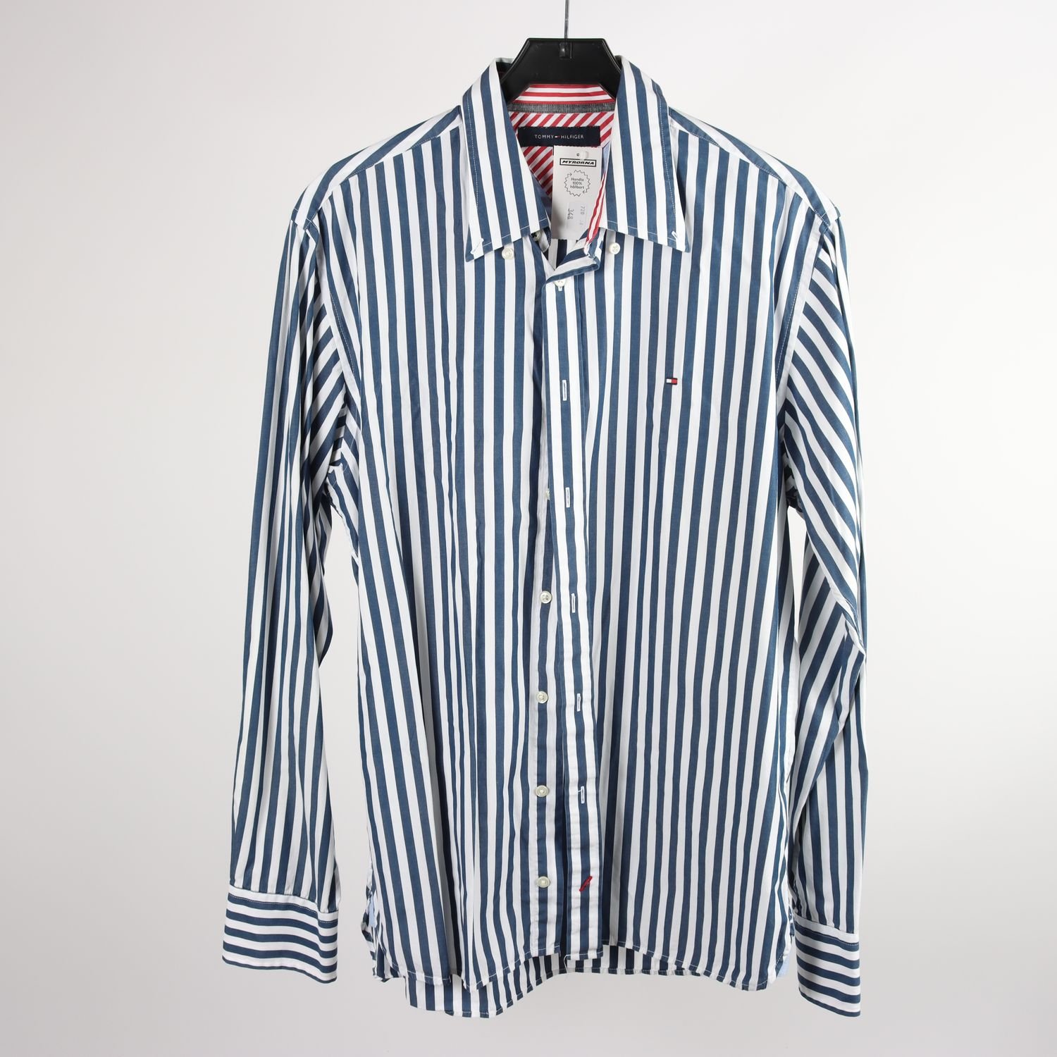 Skjorta, Tommy Hilfiger, randig, vit, blå, stl. L.