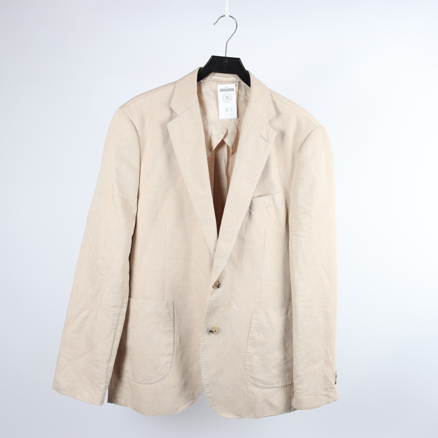 Kavaj, These Glory Days, beige, lin, bomull, stl. 58.